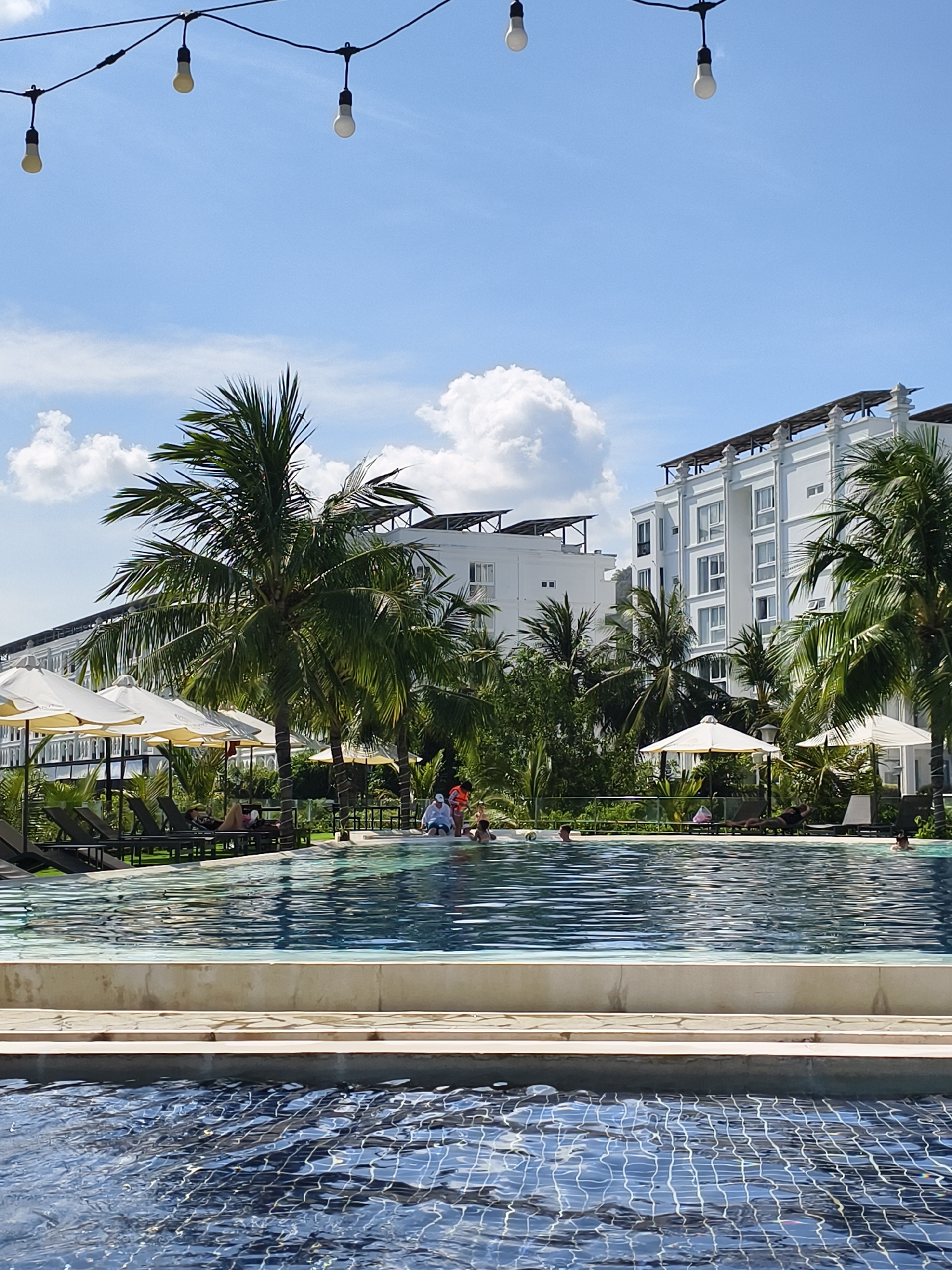 Morning scenes captured at tropical resort and coastal area