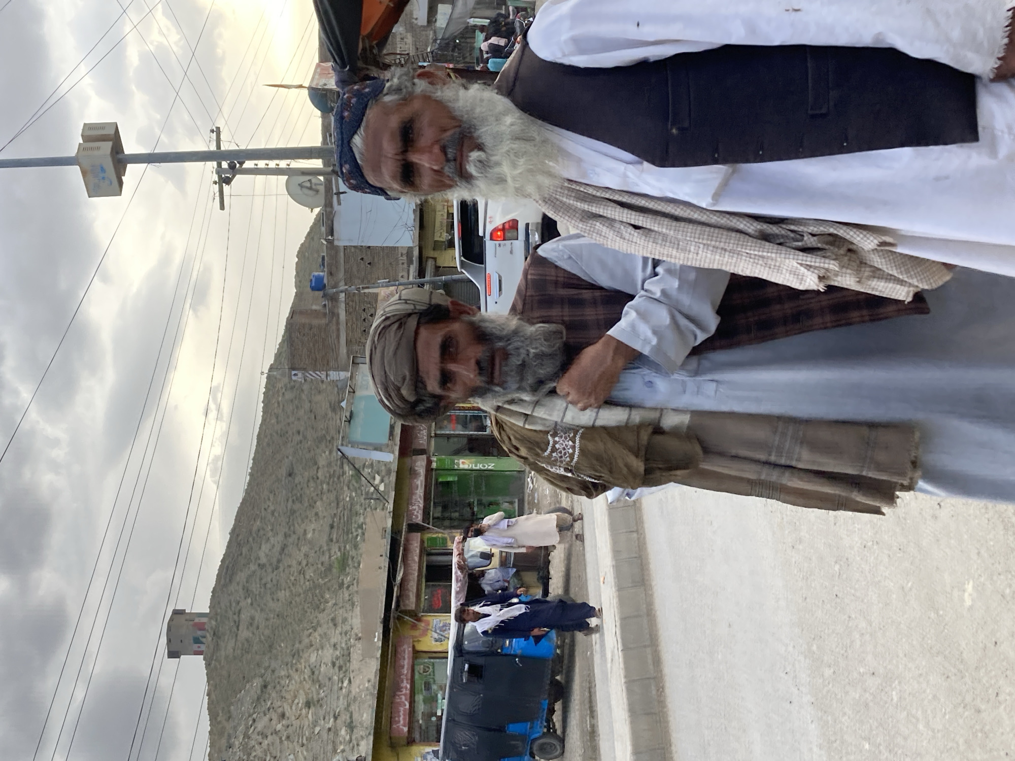 Elderly men spotted on Qilla Saifullah street