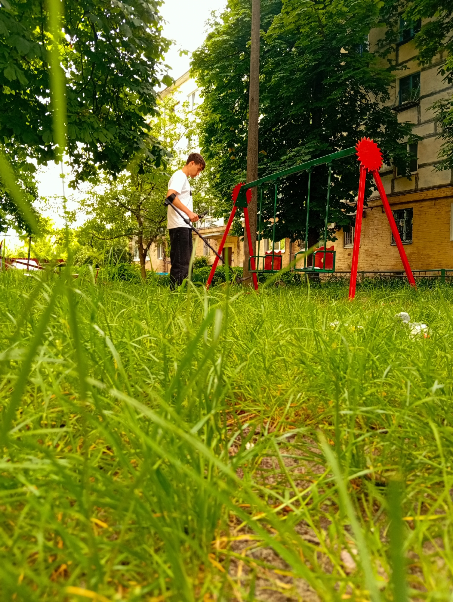 Everyday moments documented across Poltava residential areas and gardens