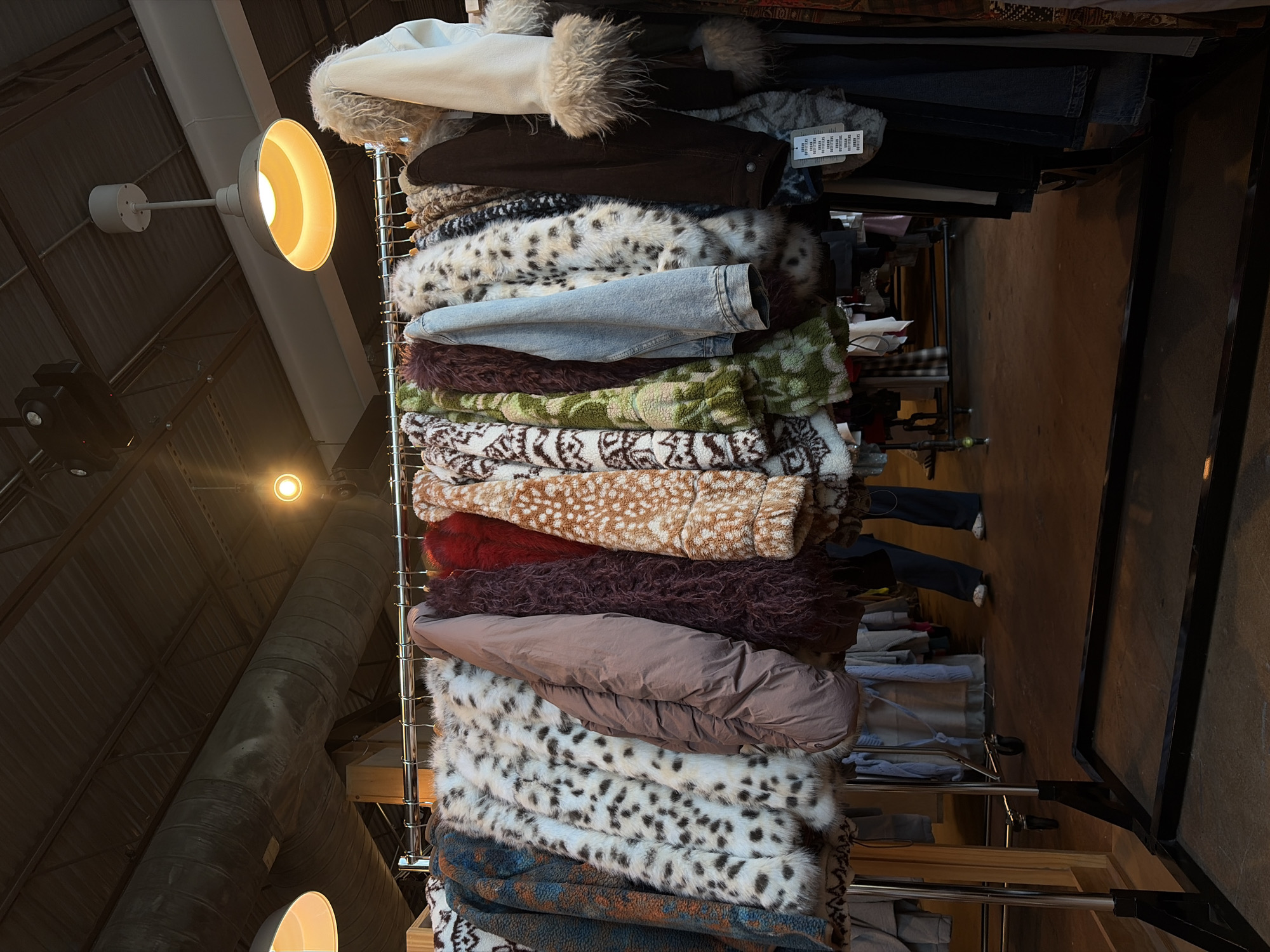 Austin vintage store interior captured during late evening hours