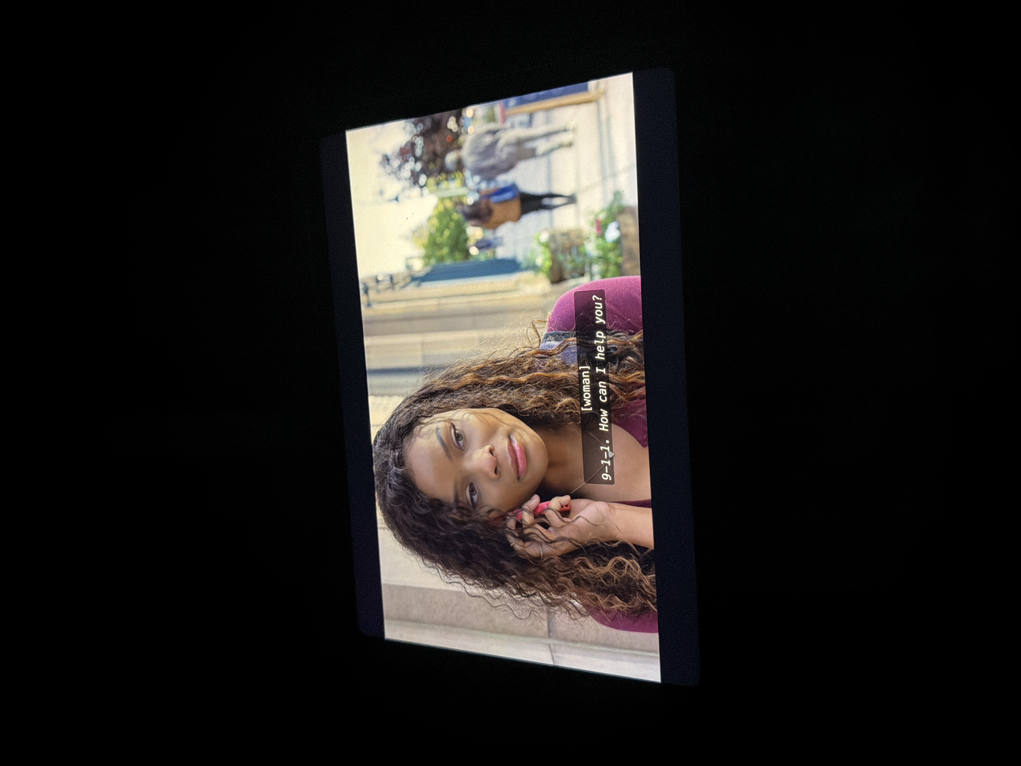 Screen images of women captured in San Andrés Cholula