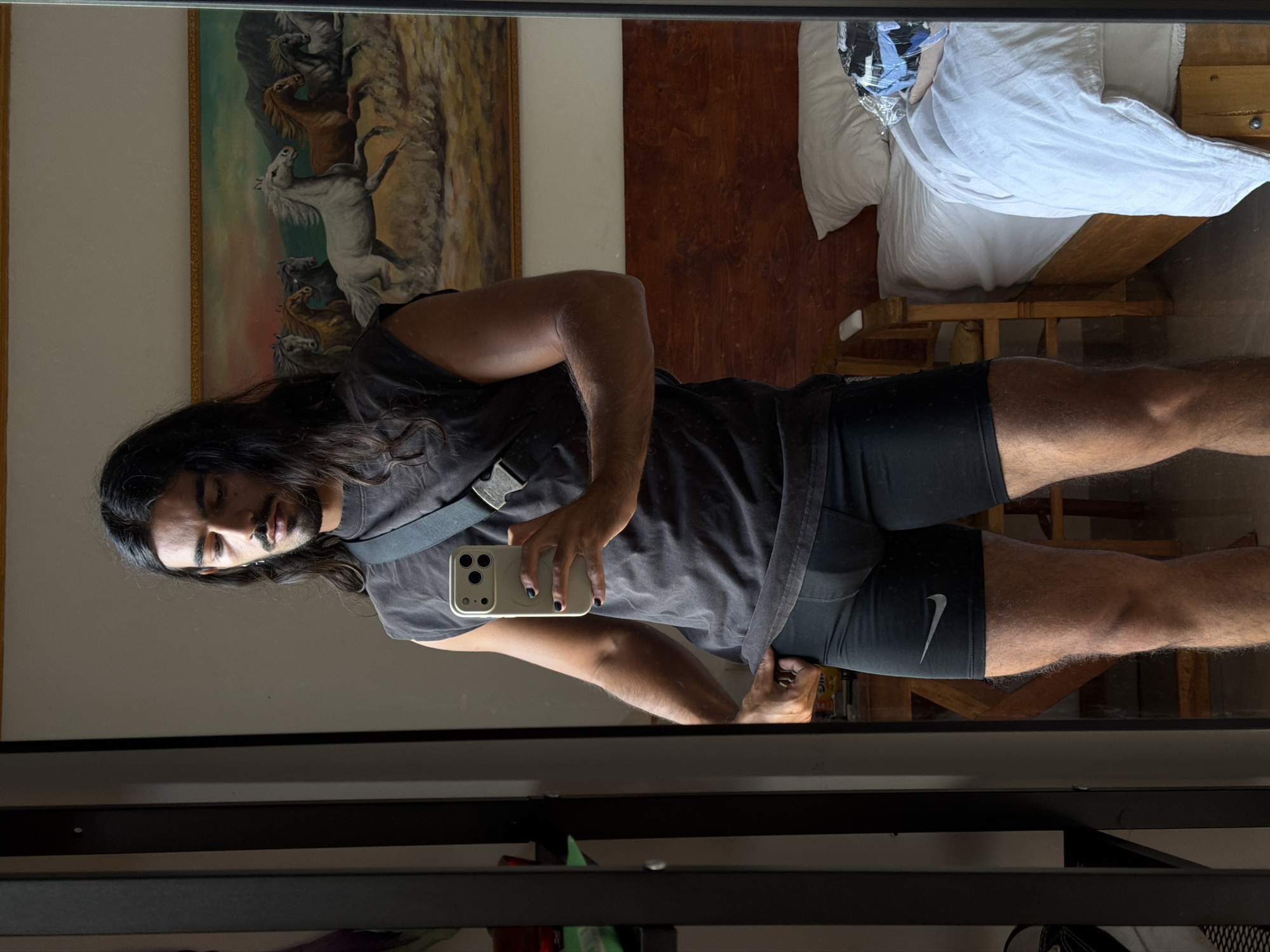 Hotel mirror selfie in North Kuta, Bali