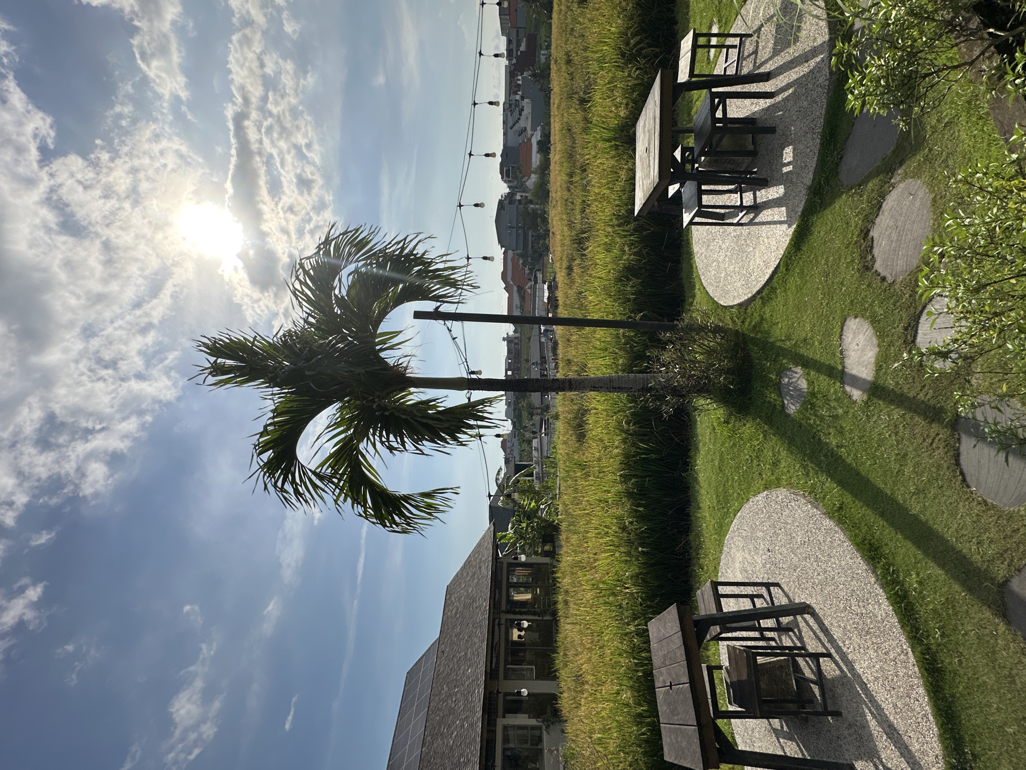 Sunny morning scene captured in North Kuta, Indonesia