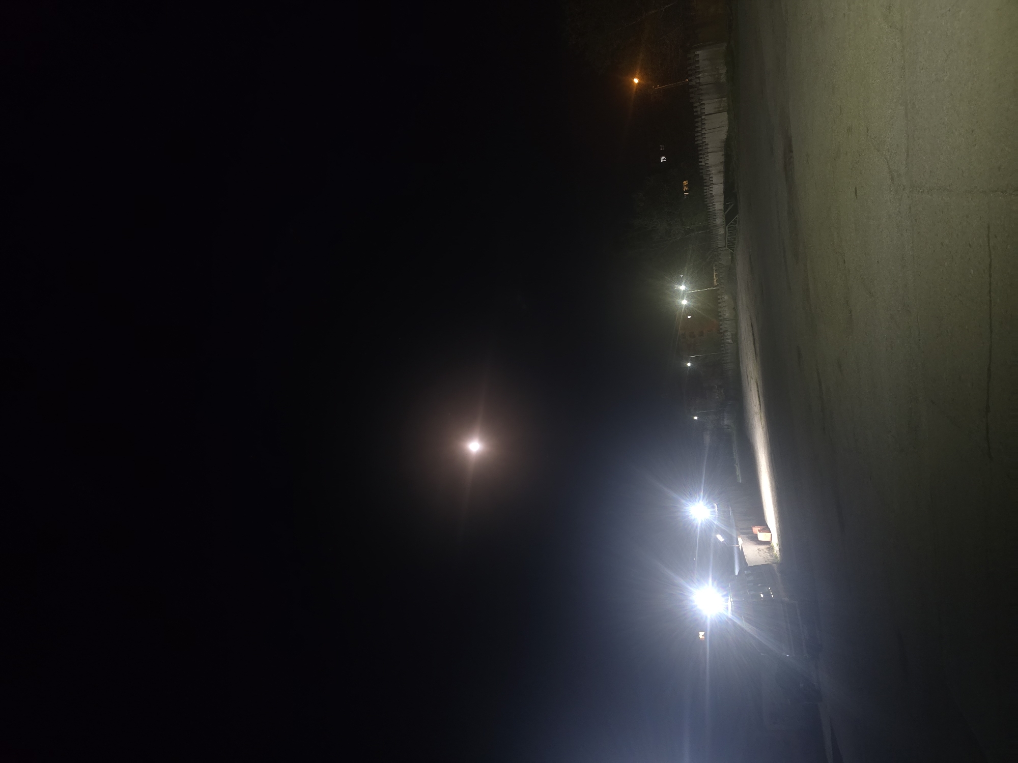 Nighttime street scene documented in Veliko Tarnovo, Bulgaria