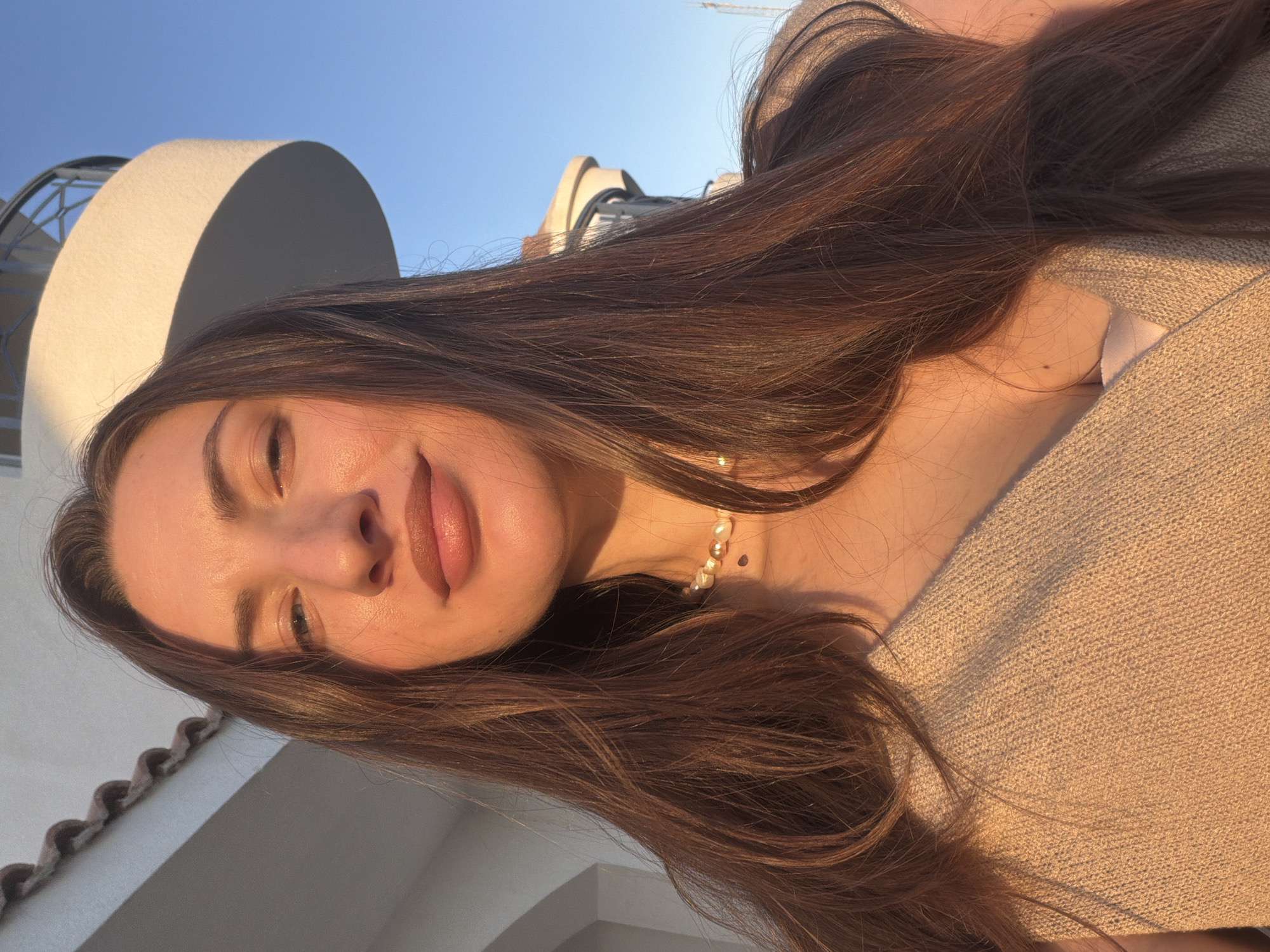 Sunset selfies at Sharm El Sheikh, golden hour light