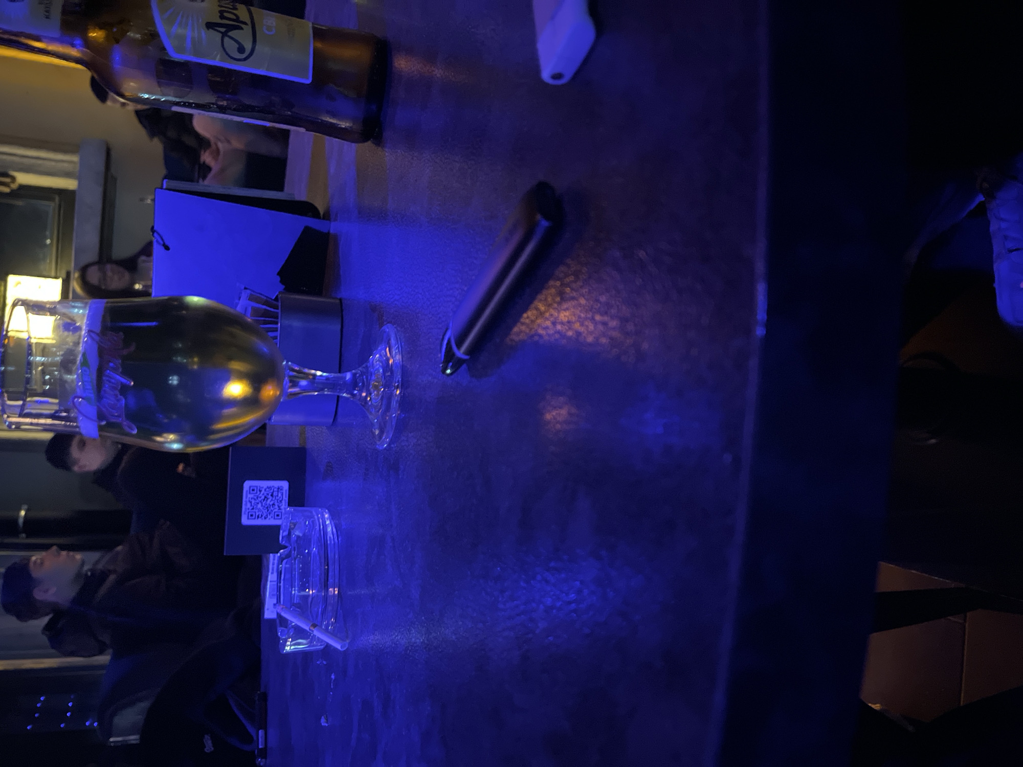 Evening drinks scene captured at Ruse bar