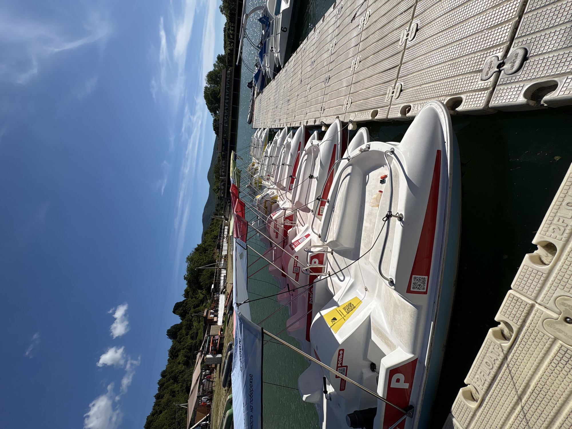 Sunny waterfront scenes documented in Sukko, Russia