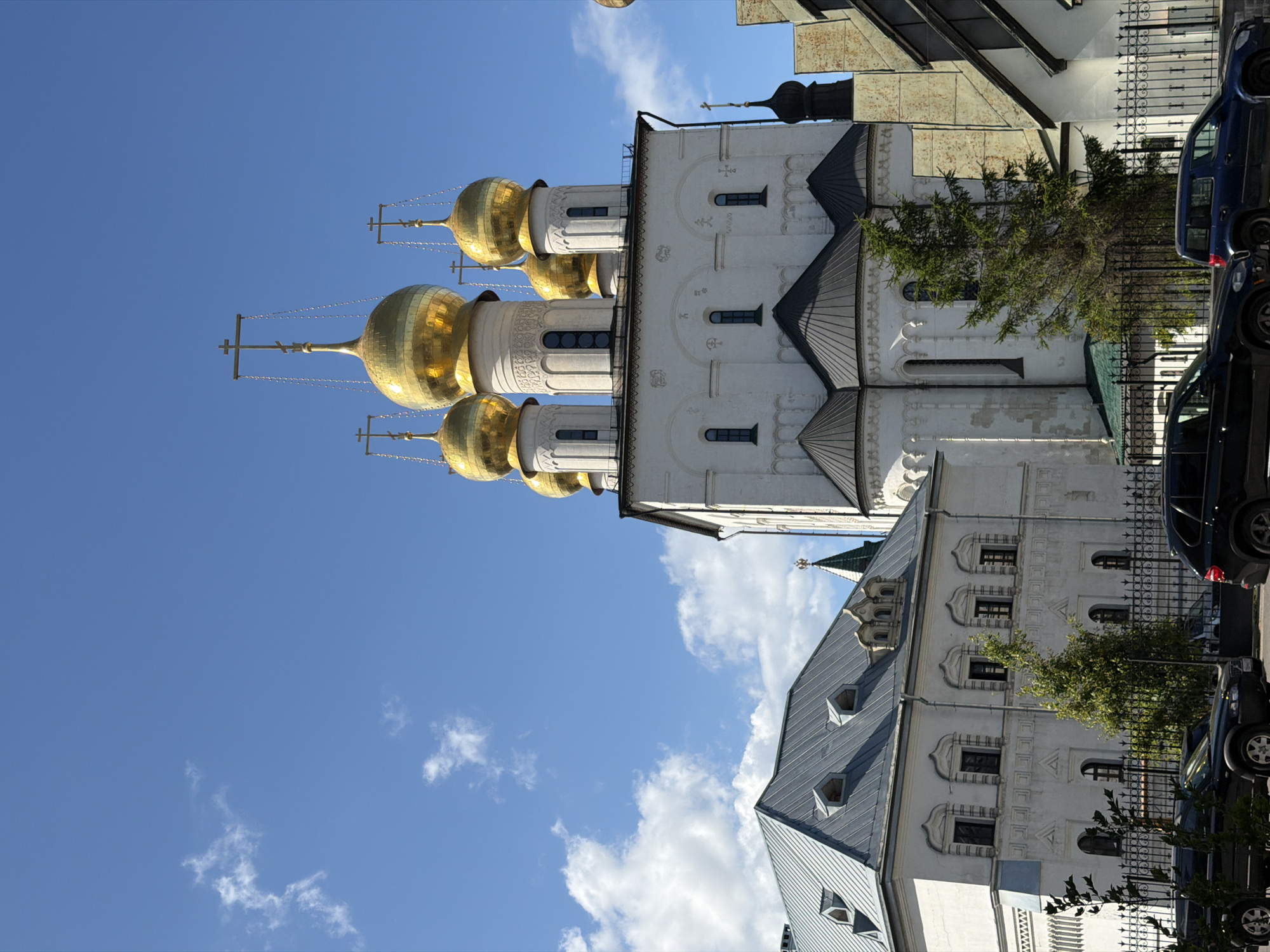 Assumption Cathedral stands tall on a sunny St. Petersburg day