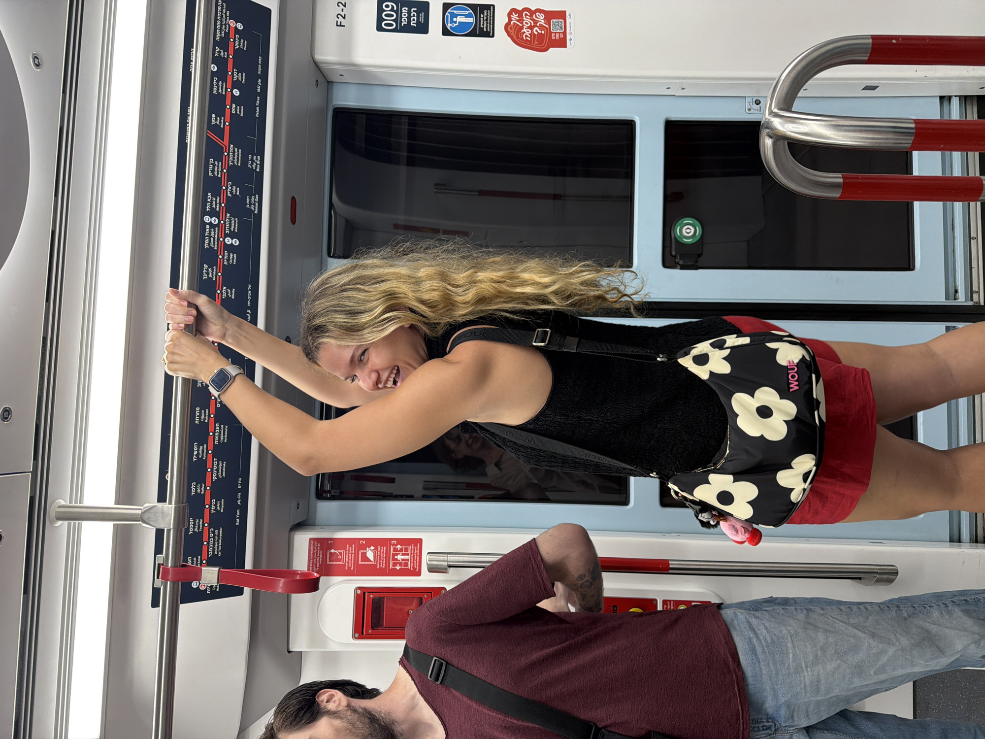 Candid moments aboard the Tel Aviv light rail