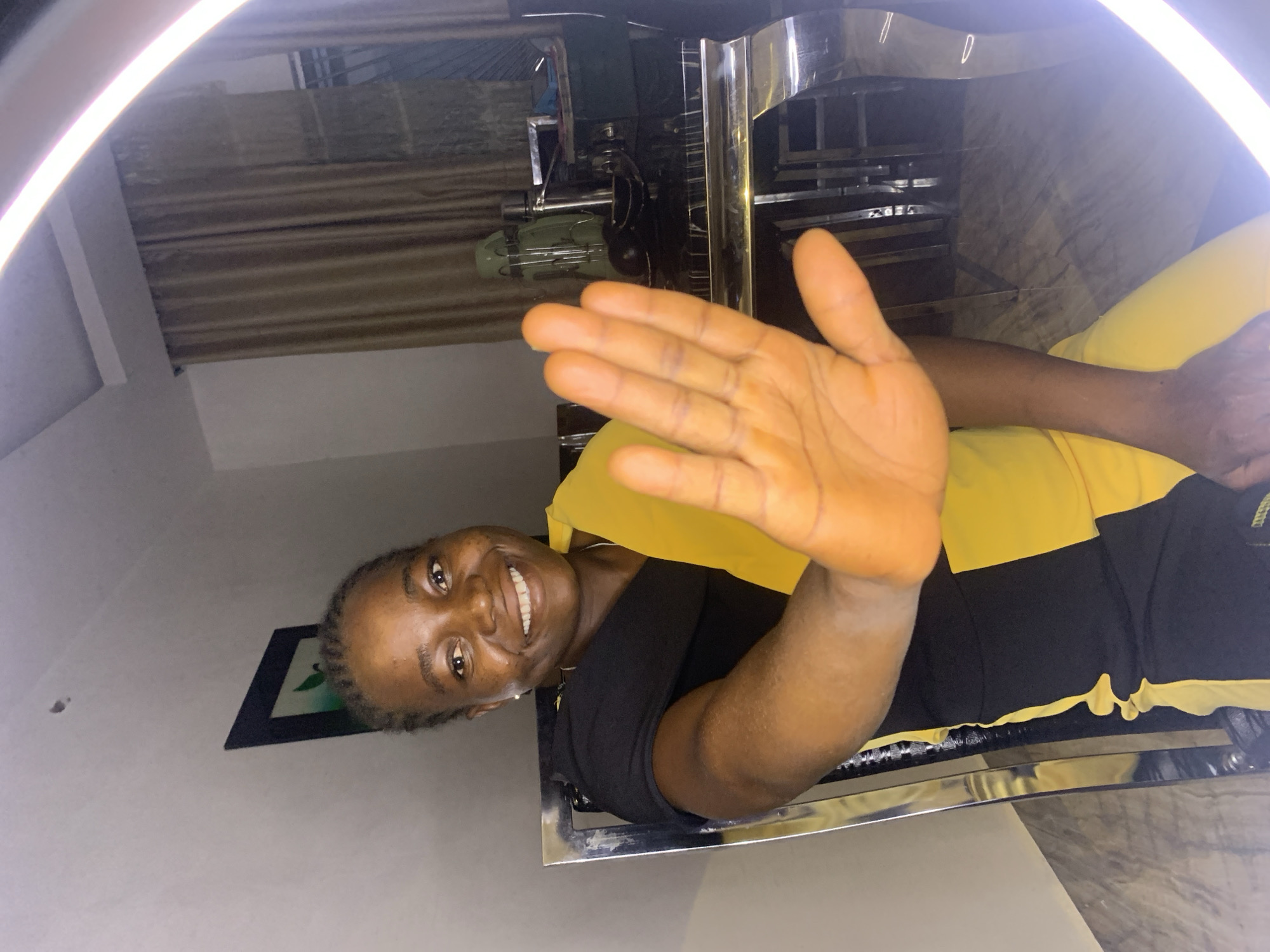 Woman poses for photo session in Jos, Nigeria