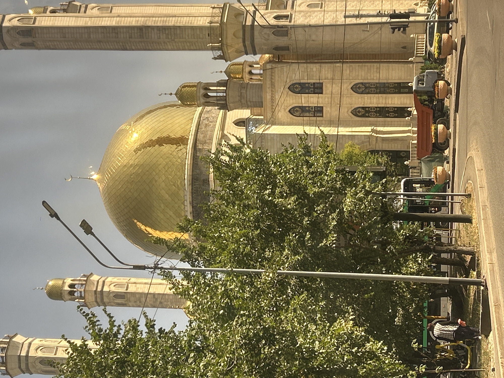 Almaty's Central Mosque on a clear summer morning