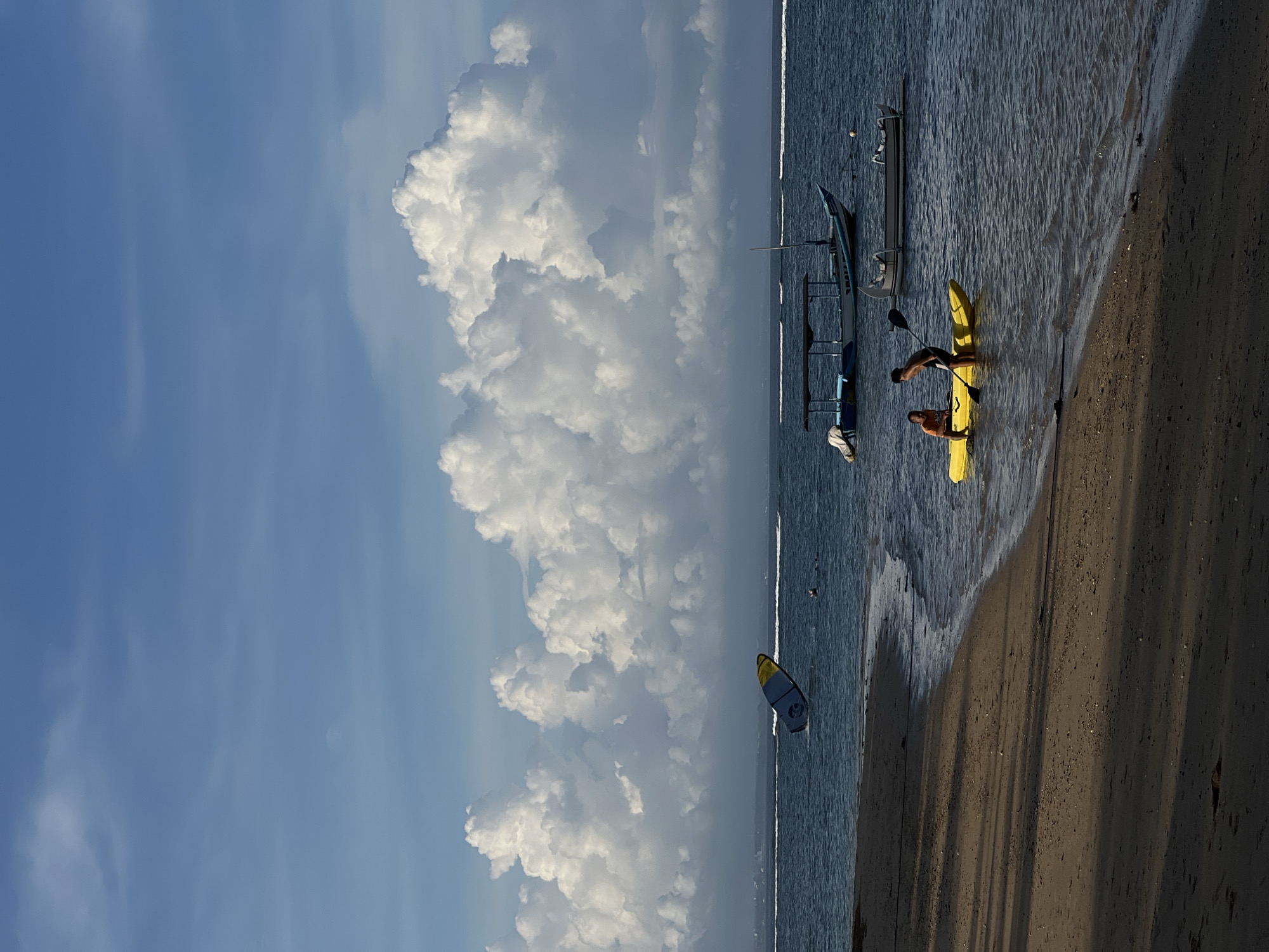 Morning beach scenes captured in Denpasar resort area