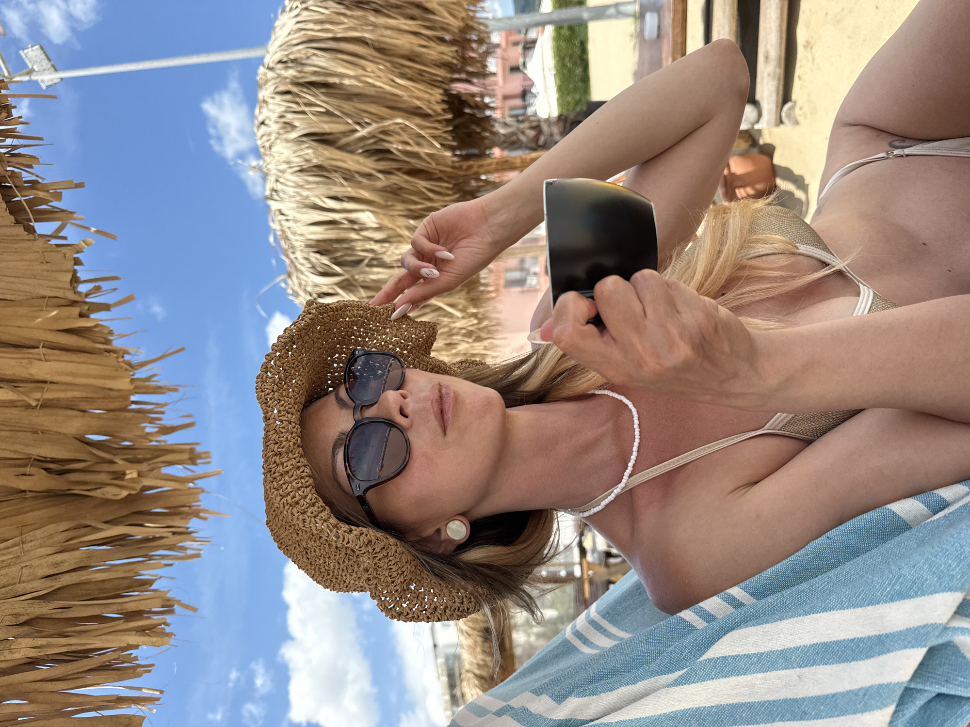 Beach day and souvenir browsing in Nesebar, Bulgaria