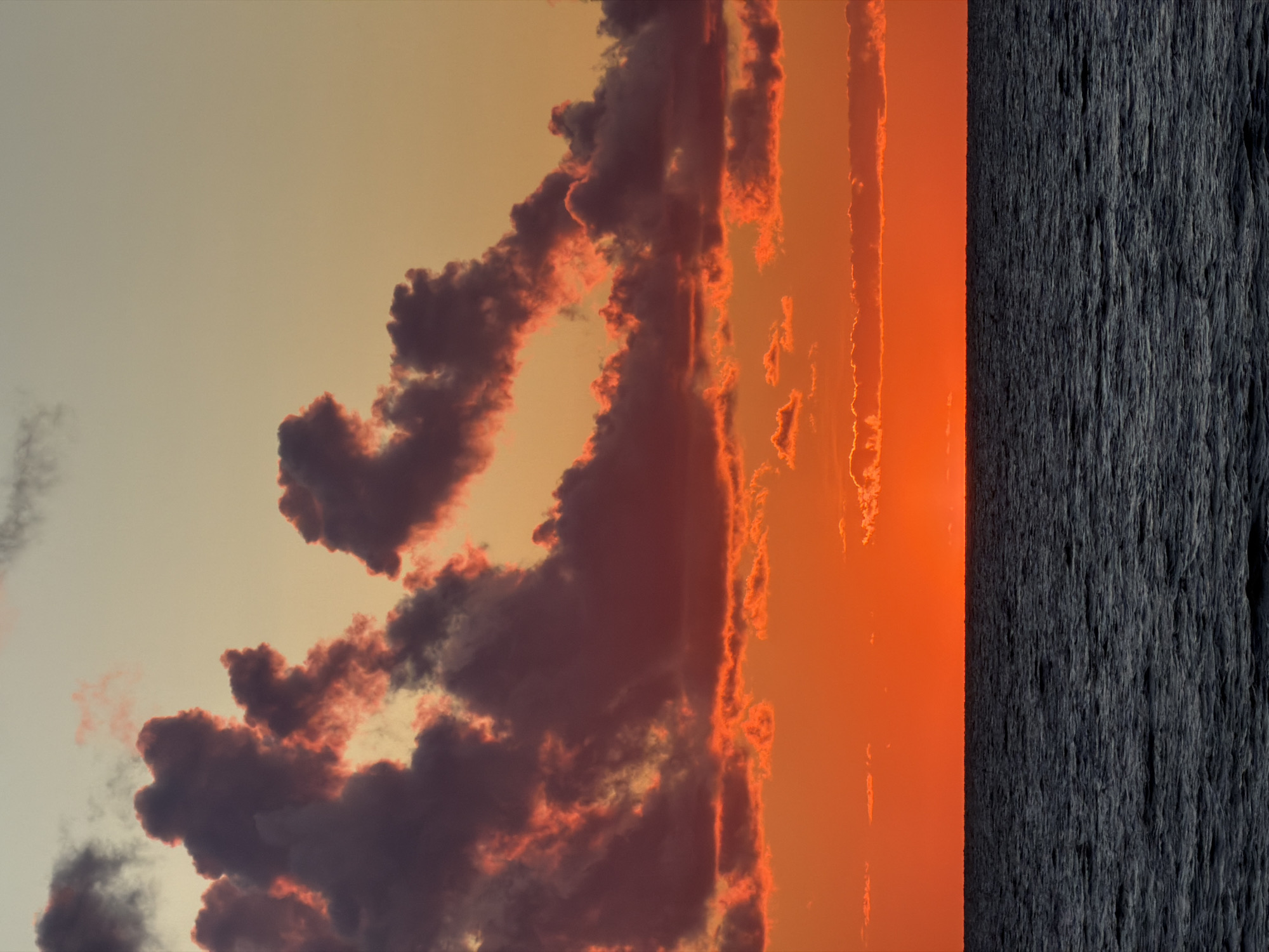 Gulf of Finland sunset from the St. Petersburg waterfront