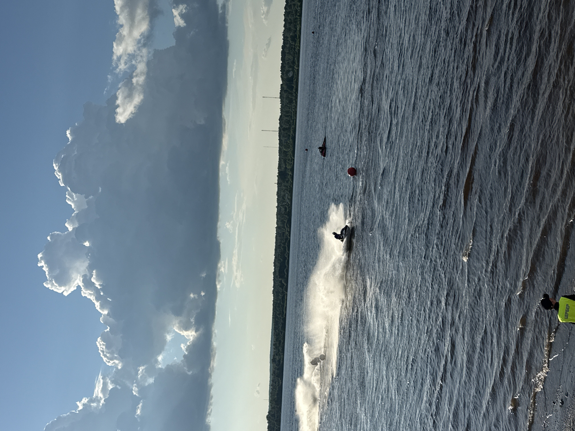 Jet ski racing competition on Kama River in Perm