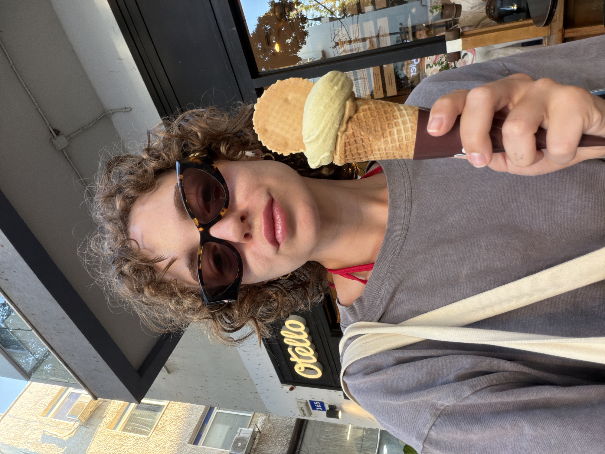 Pistachio ice cream, a camera moment, and a DIY haircut in Tel Aviv