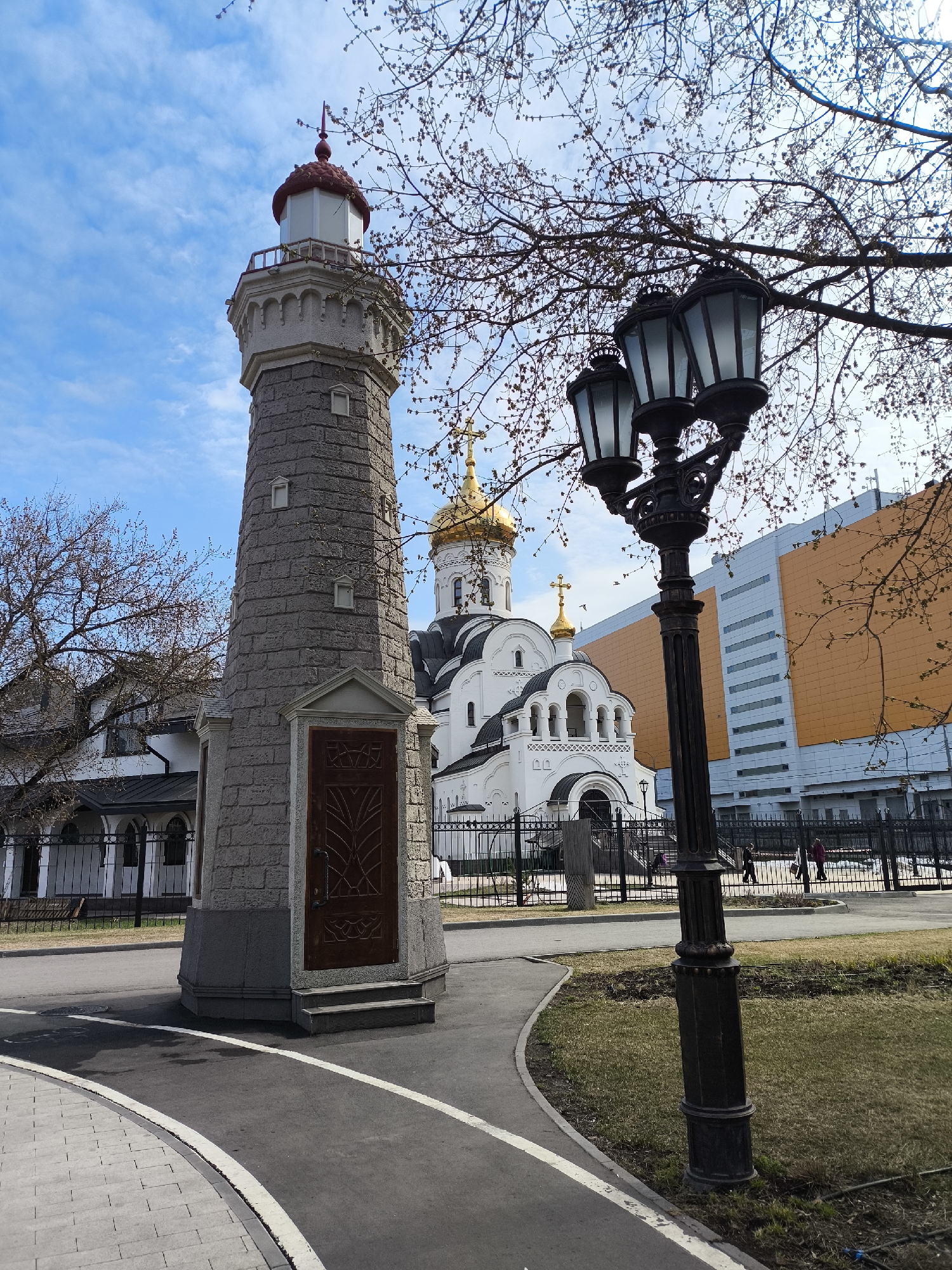 Moscow architectural landmarks observed during morning documentation