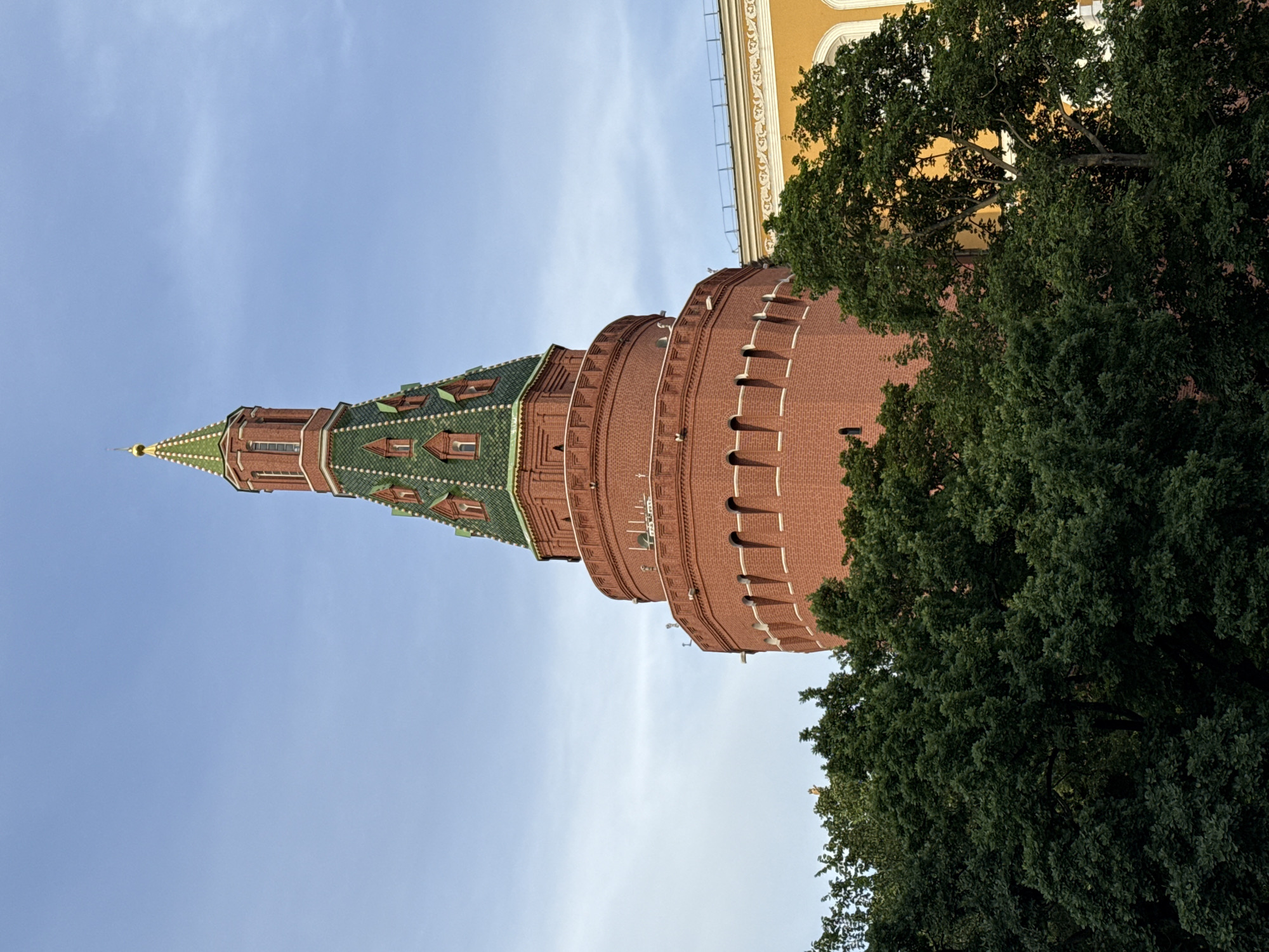 Red Square and surrounding Moscow landmarks on a summer afternoon