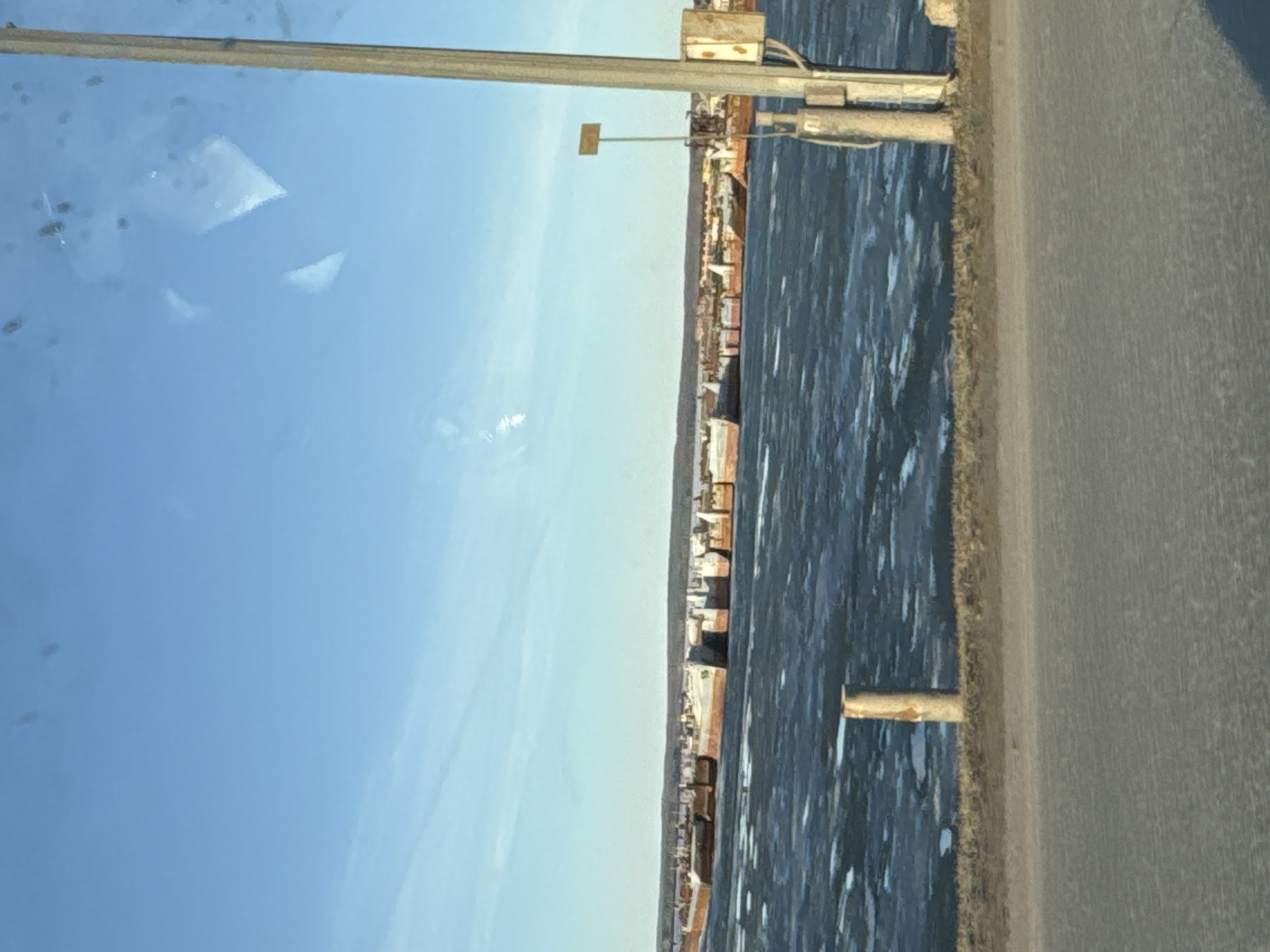 Clear spring day documented in Chaikovsky, Russia port city