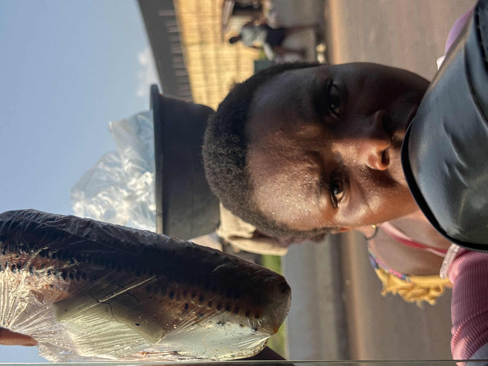 Afternoon street activity in Okposi, Nigeria