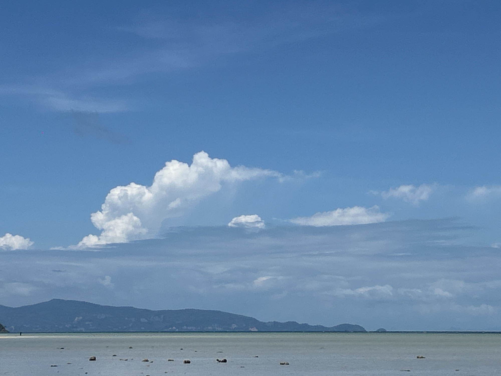 Early morning low tide documented at Ko Phangan beach