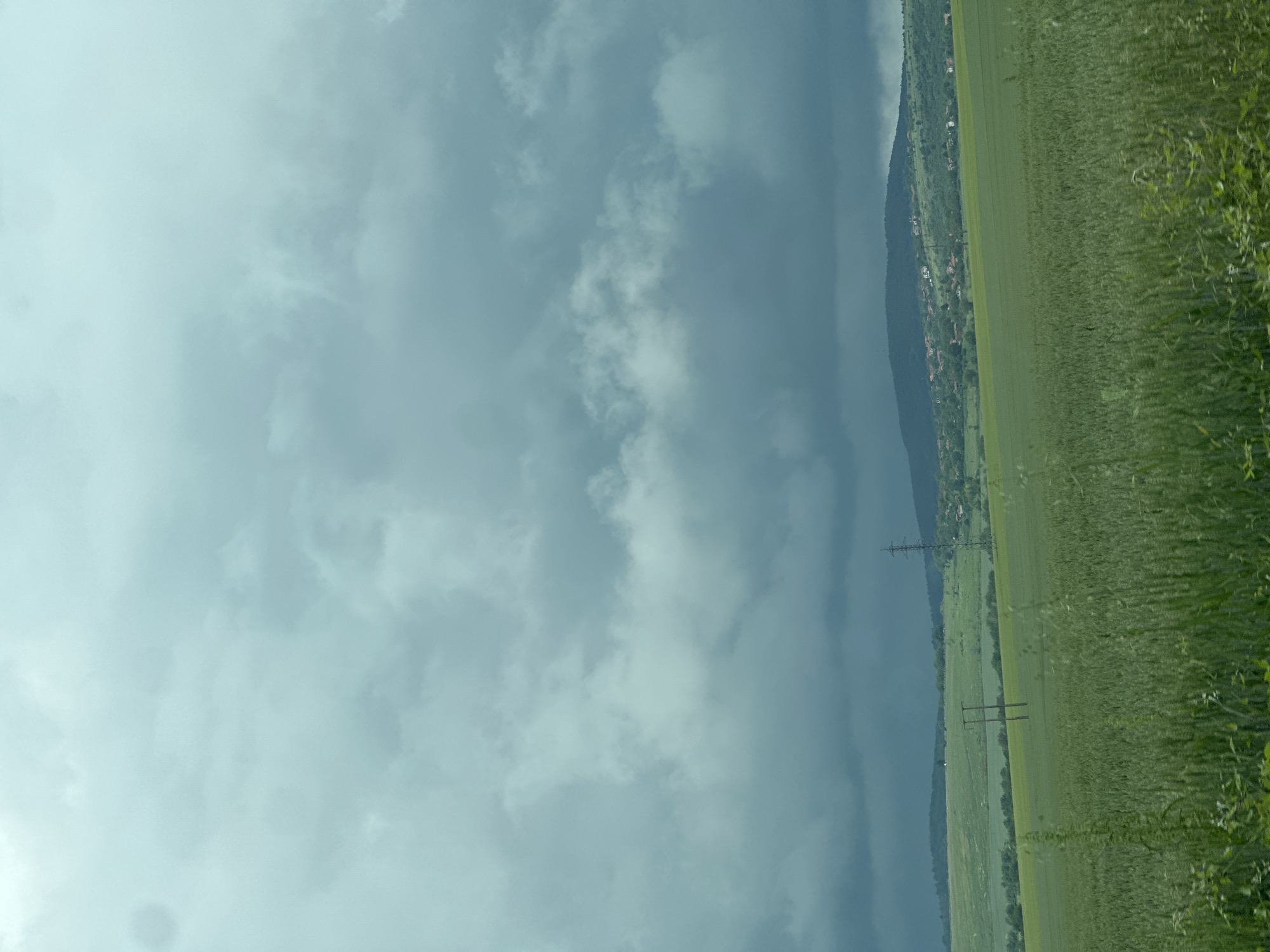 Cloudy landscape photographed near Lovech, Bulgaria