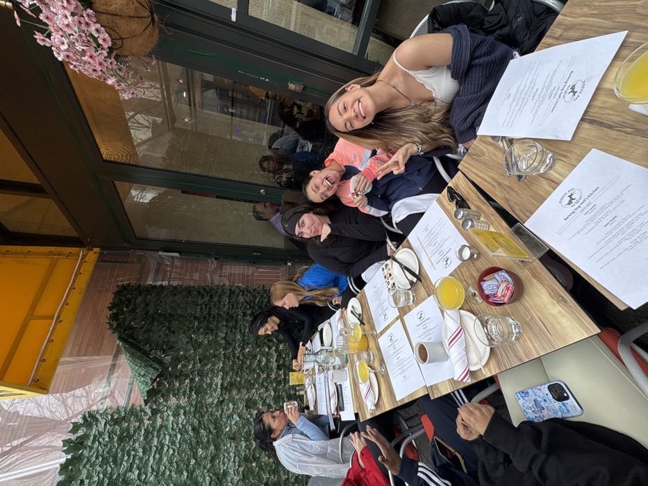 Diners gather at Hell's Kitchen restaurant outdoor seating