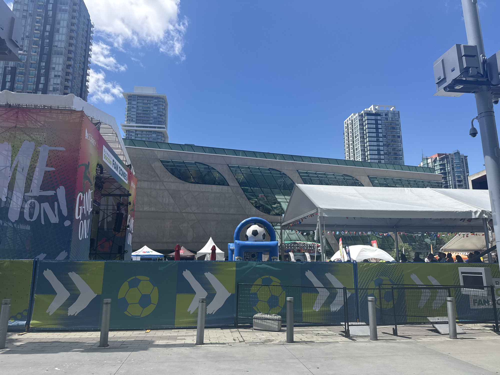 Surrey's World Cup fan zone draws crowds for big-screen match viewing