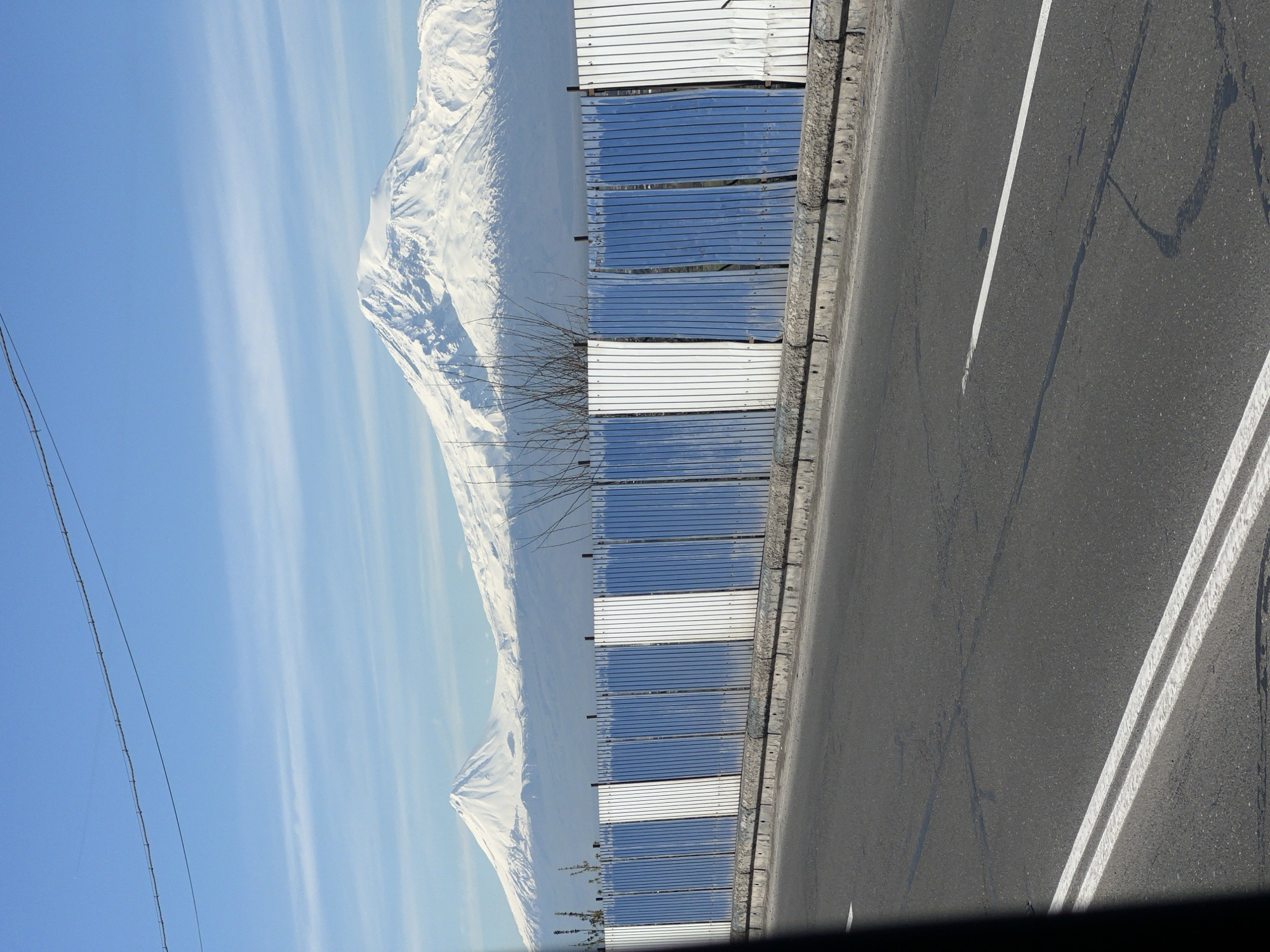 Roadside infrastructure documented near Yerevan, Armenia