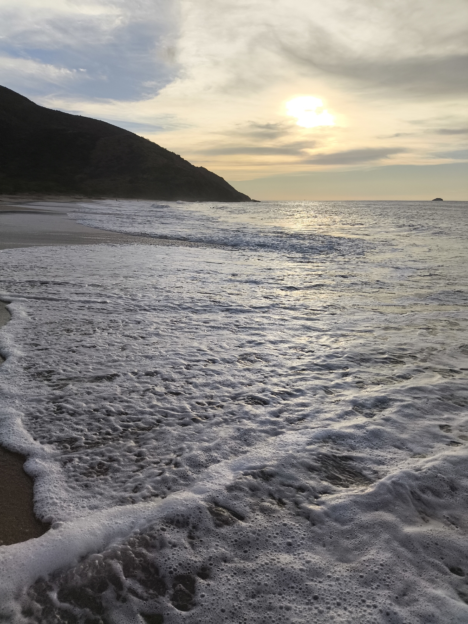 Beach sunset captured near Pedro González, Venezuela