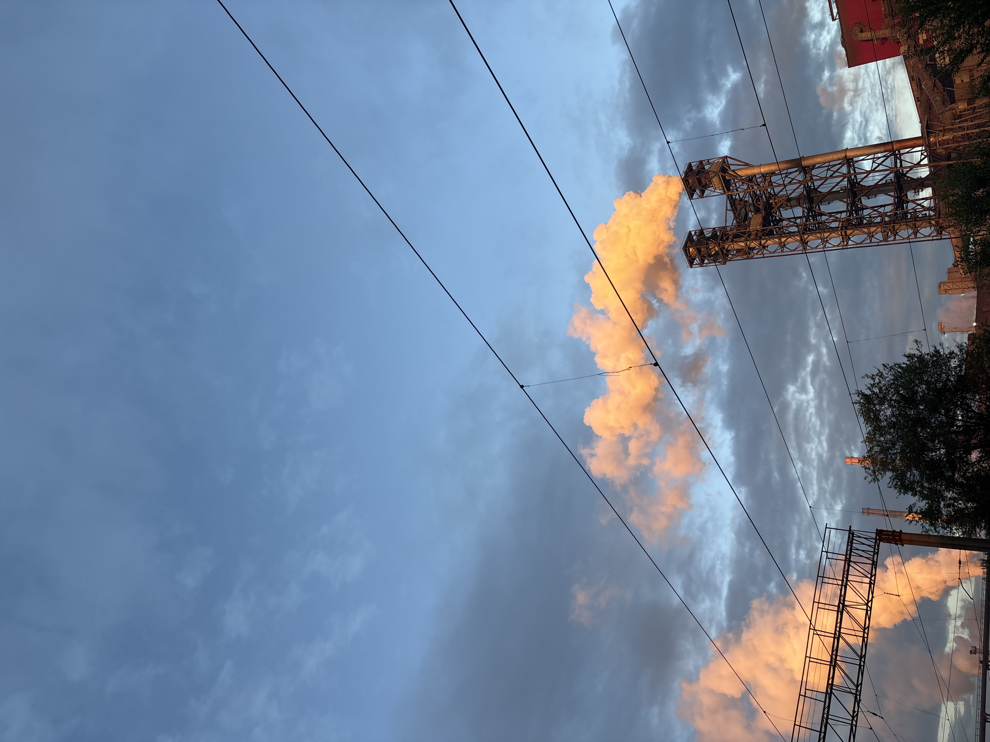 Smokestacks billowing over Magnitogorsk's industrial skyline