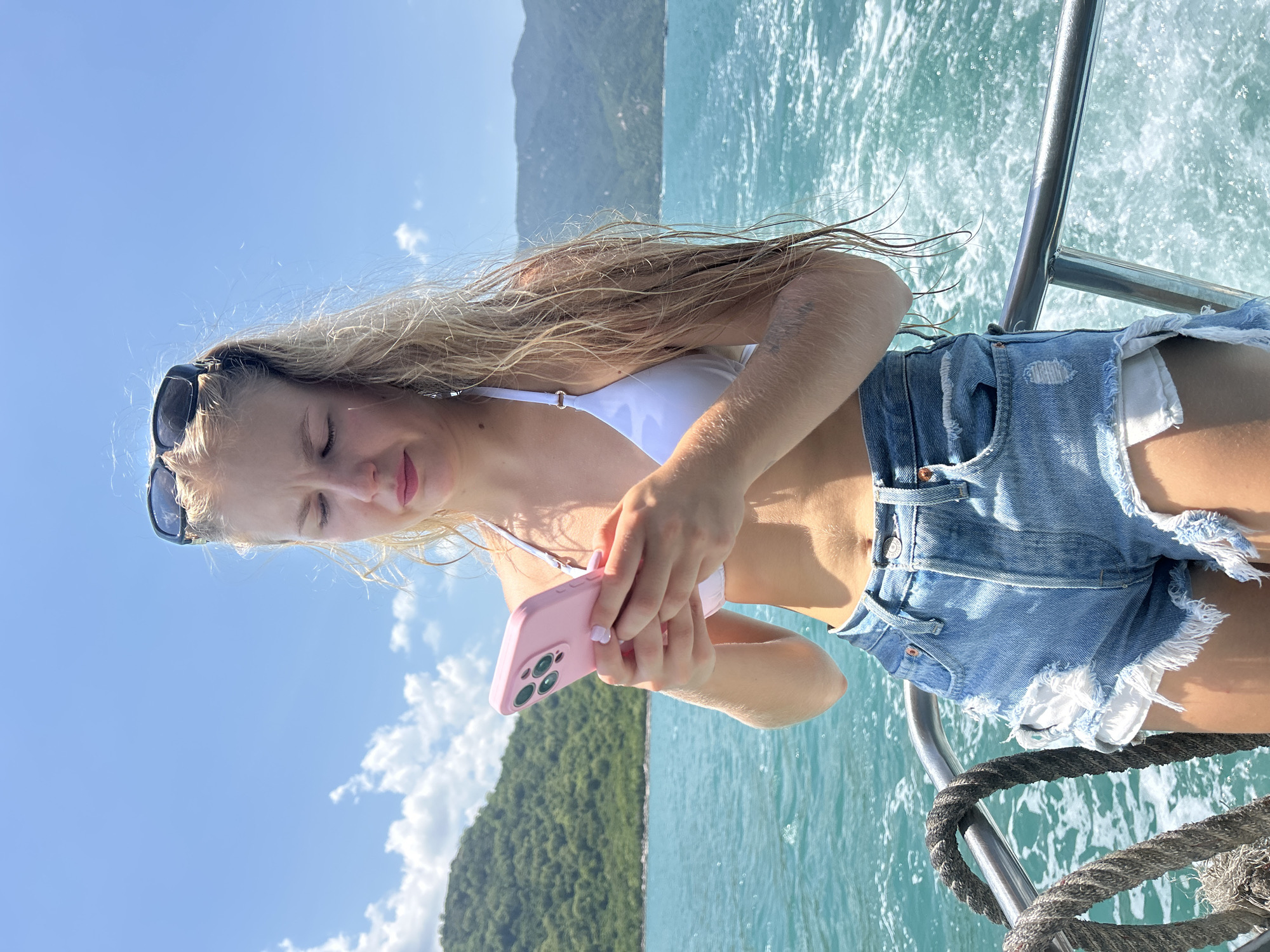 Boat deck and waterfall stops on a Nha Trang outing