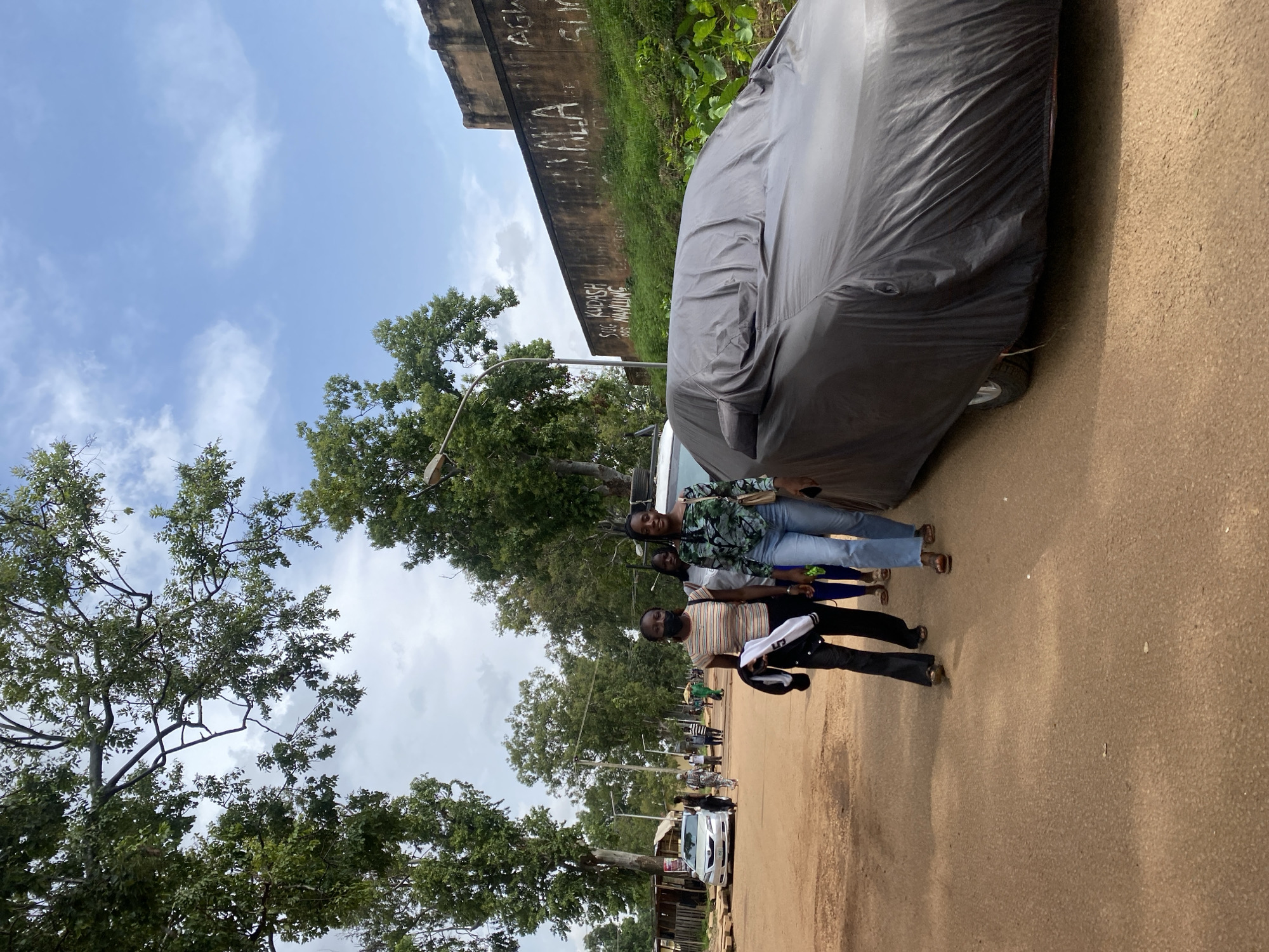Everyday street life near a student area in Jos, Nigeria