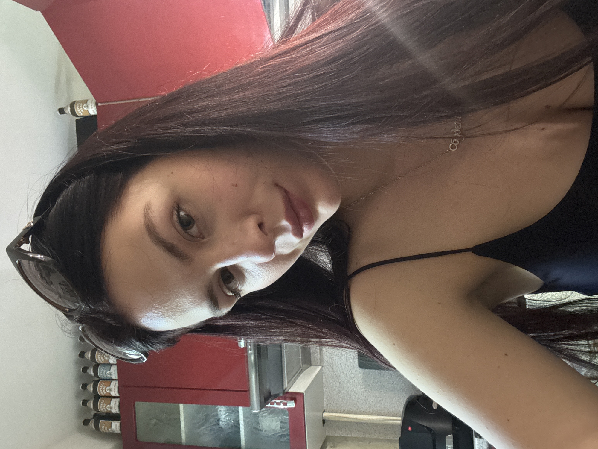 Woman photographed indoors in Saint Petersburg