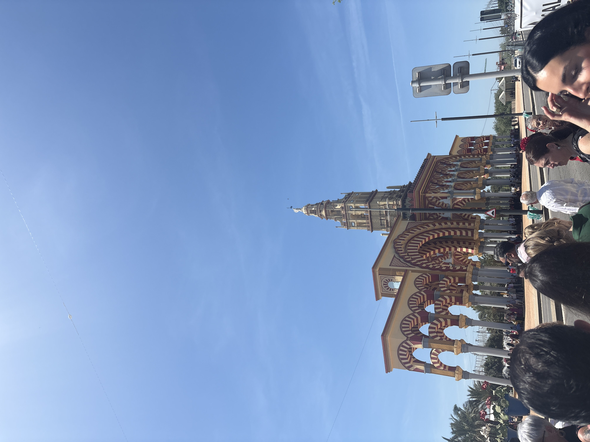 Tourist captures iconic Feria gateway architecture in Córdoba