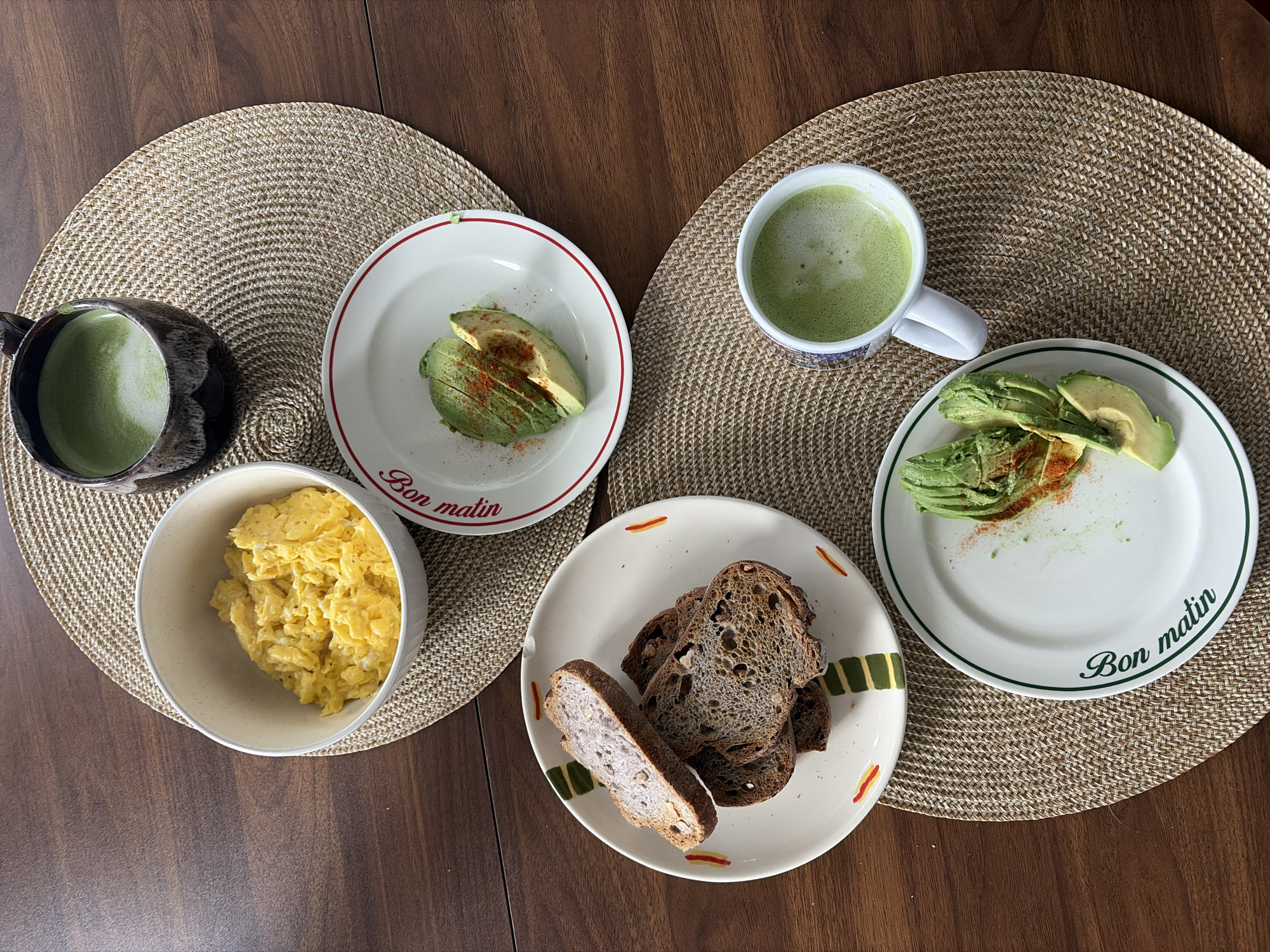 Montreal resident documents avocado and egg breakfast meal
