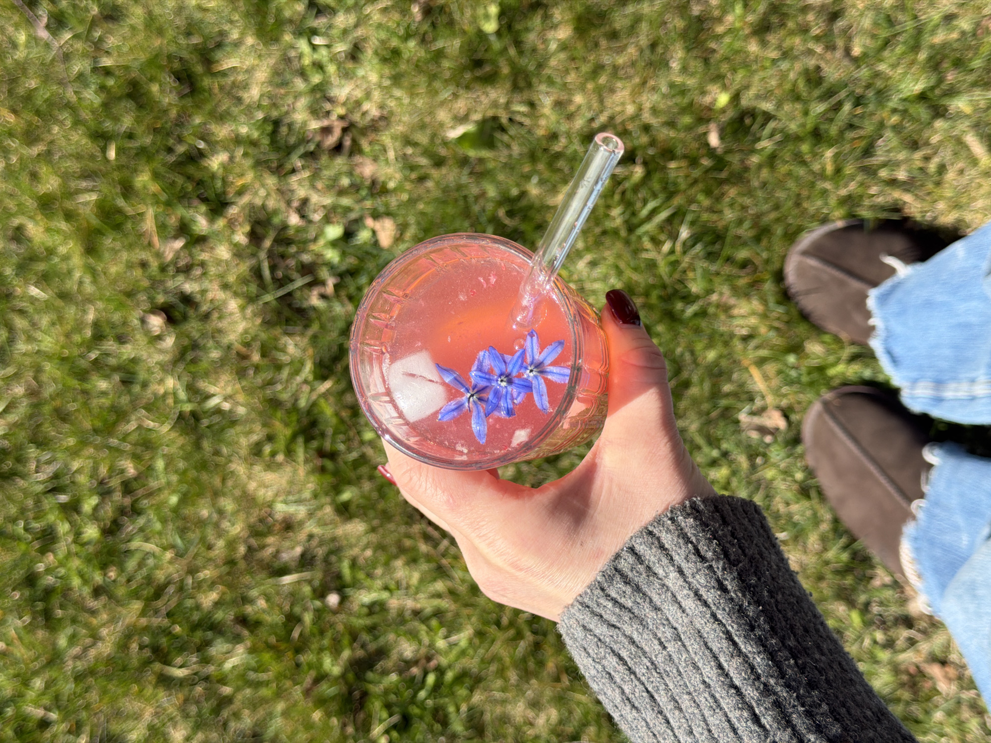 Artistic cocktail and social media imagery captured in Latvia