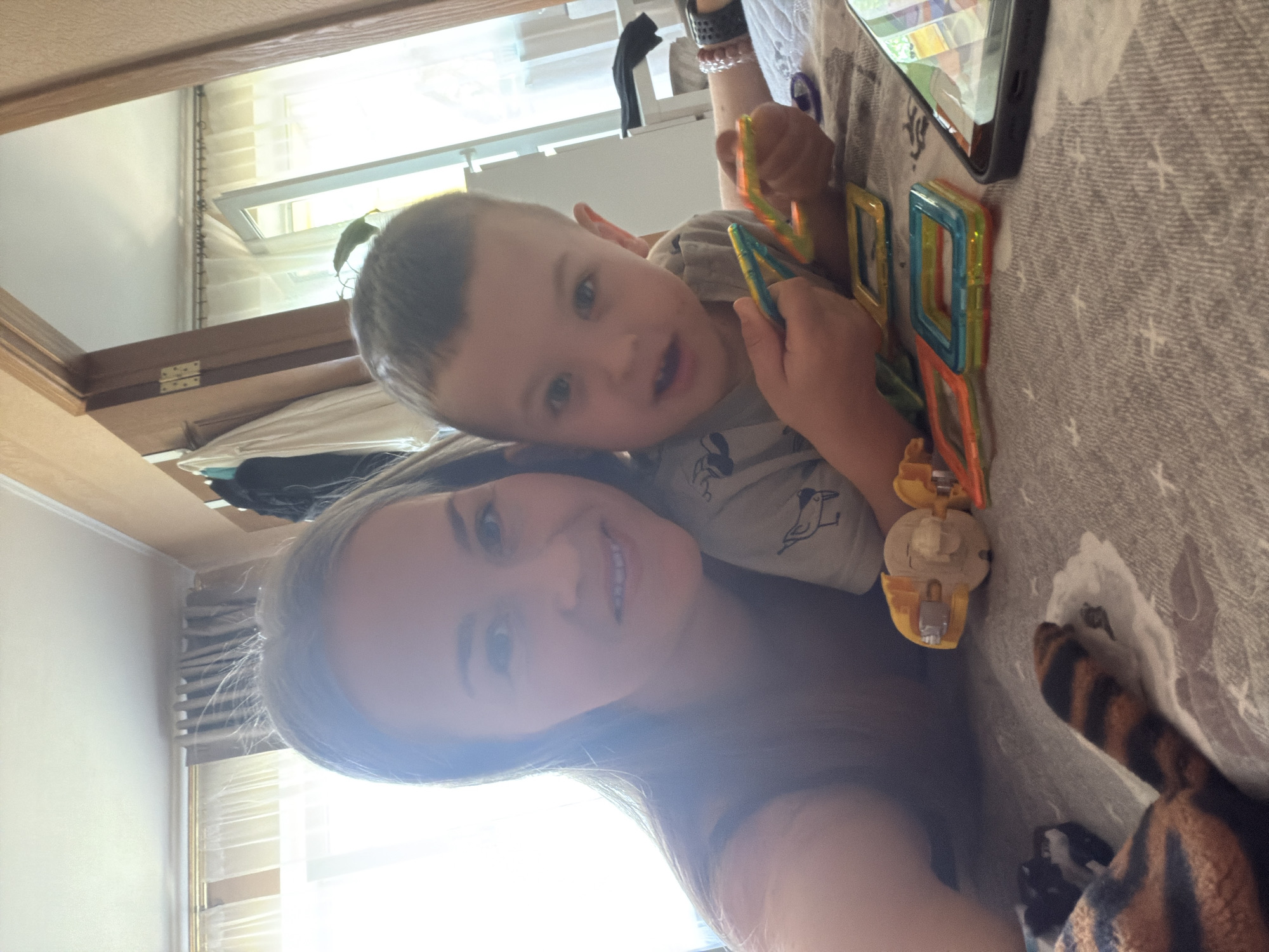 Mother and child share quiet domestic moments in Khabarovsk