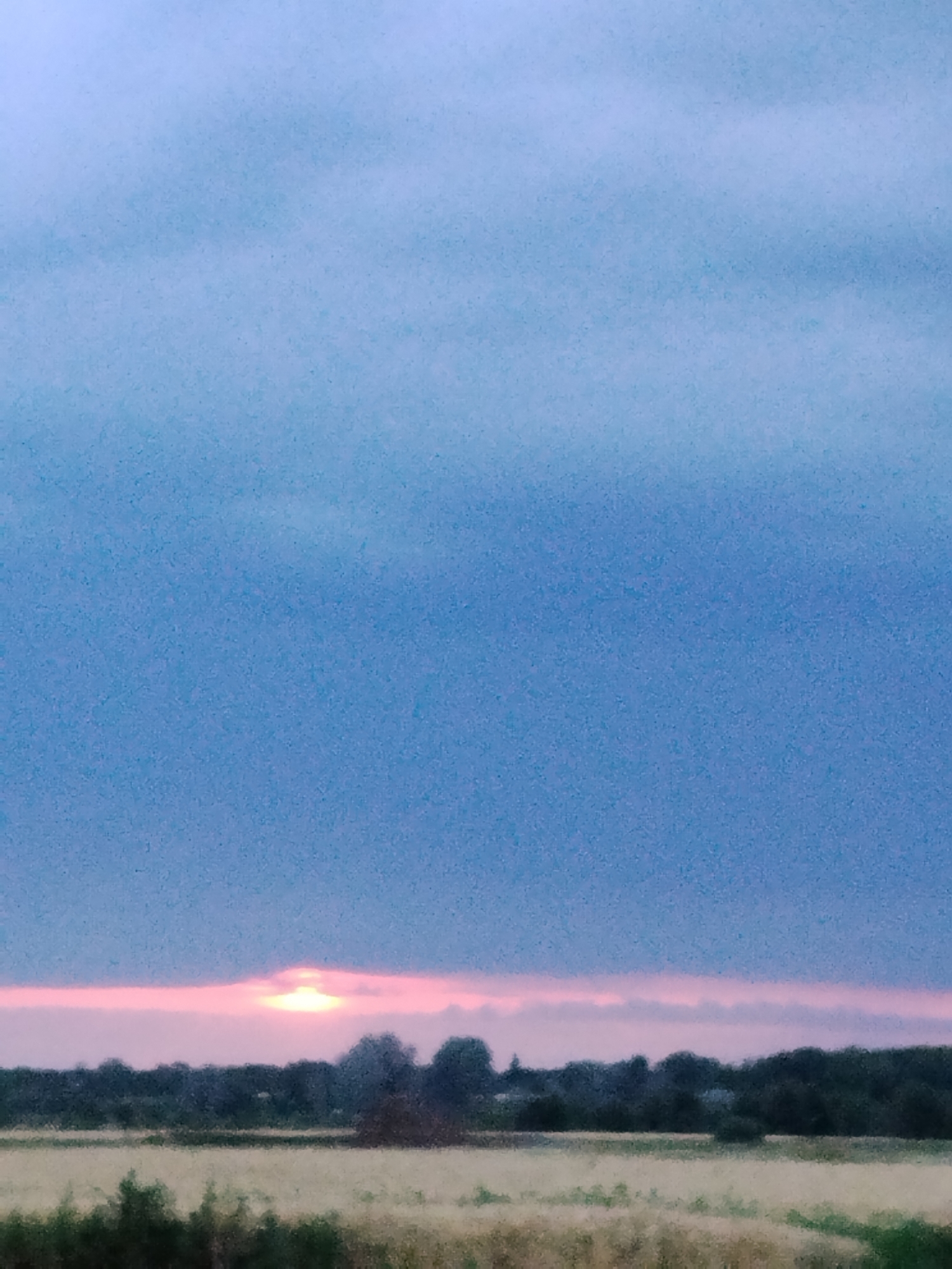 Rural landscapes at golden hour, skies shifting through dusk