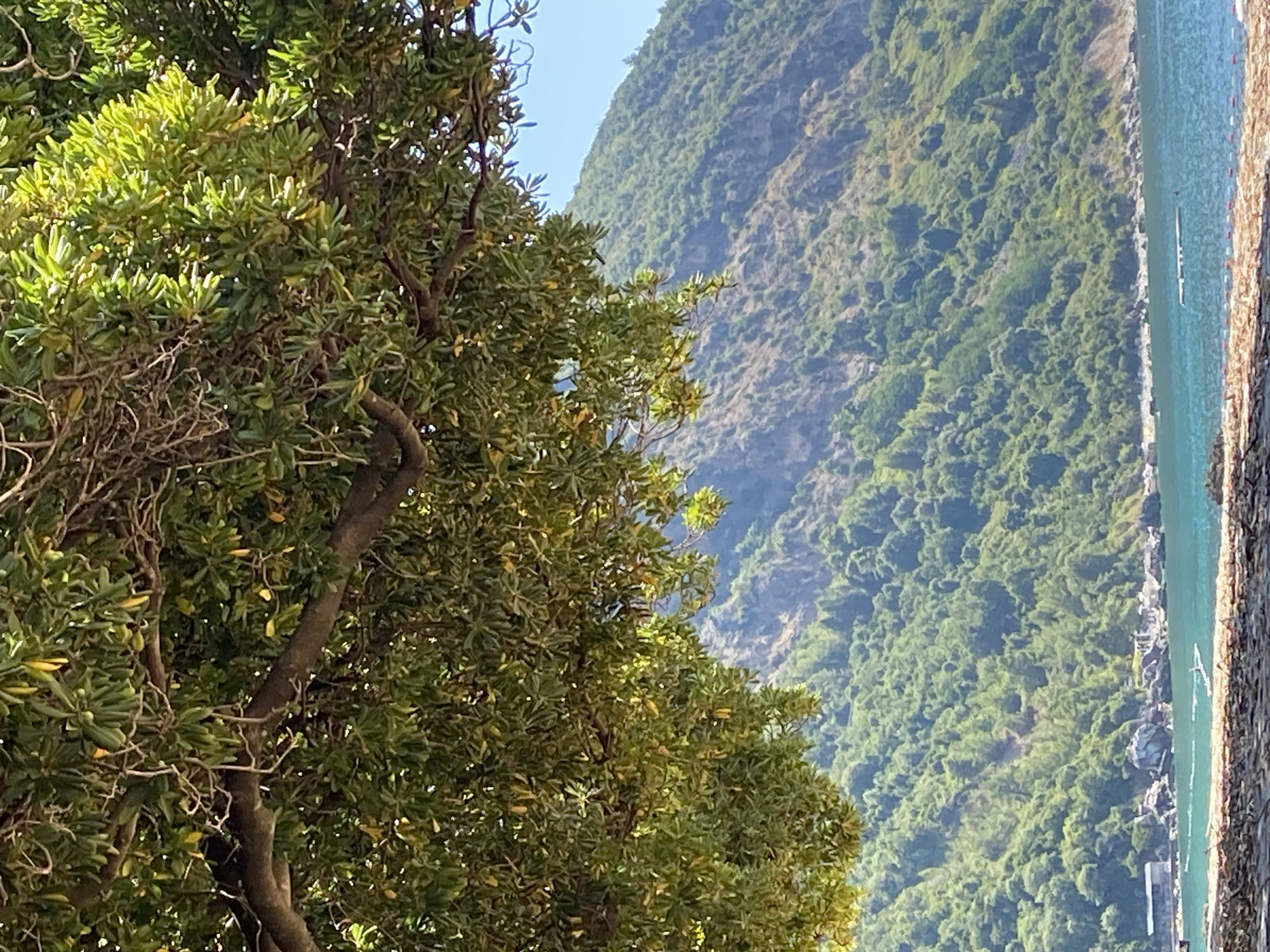 Lazy summer morning at a pebble beach in Montenegro