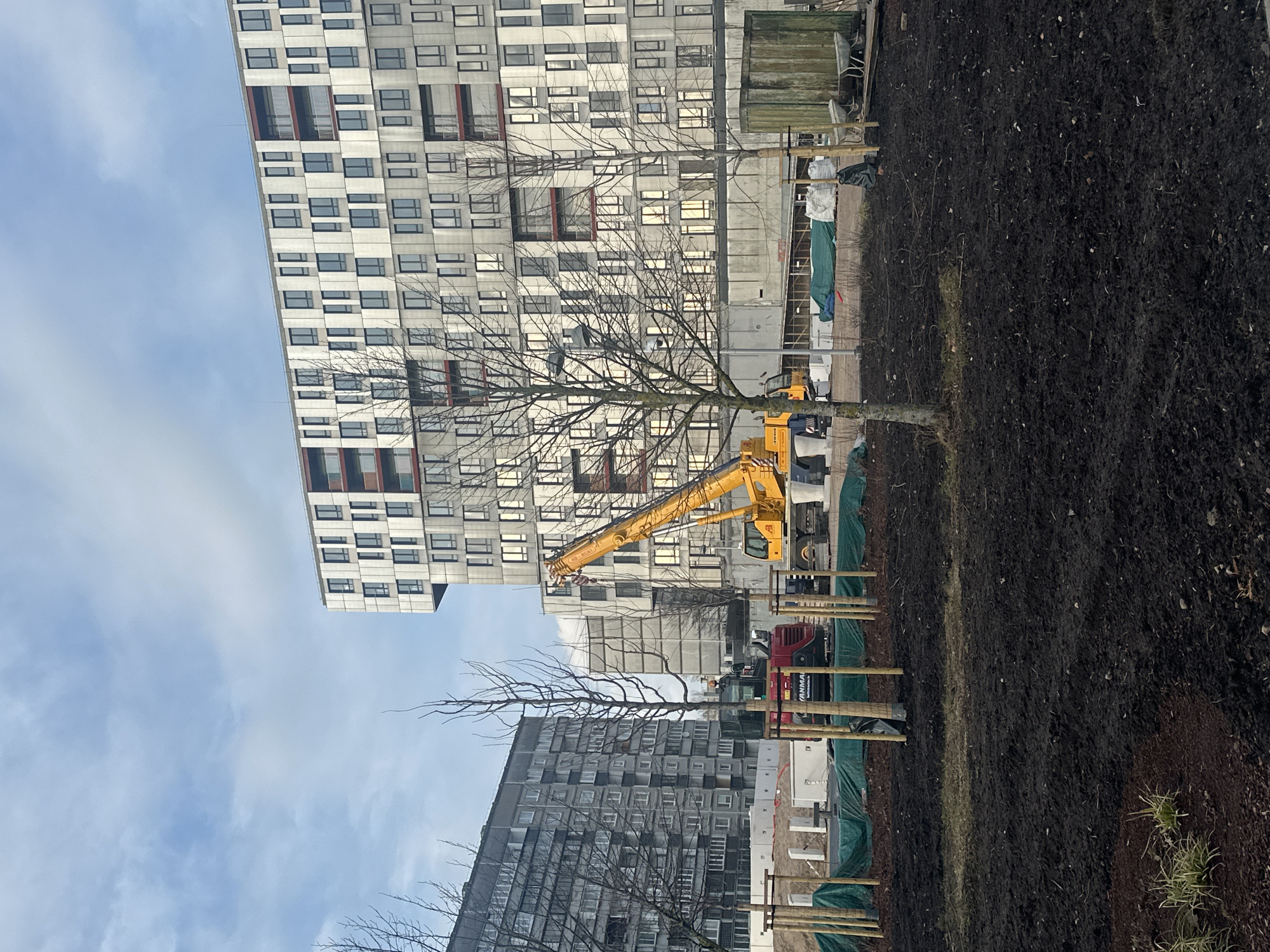 Construction continues at Riga residential development site