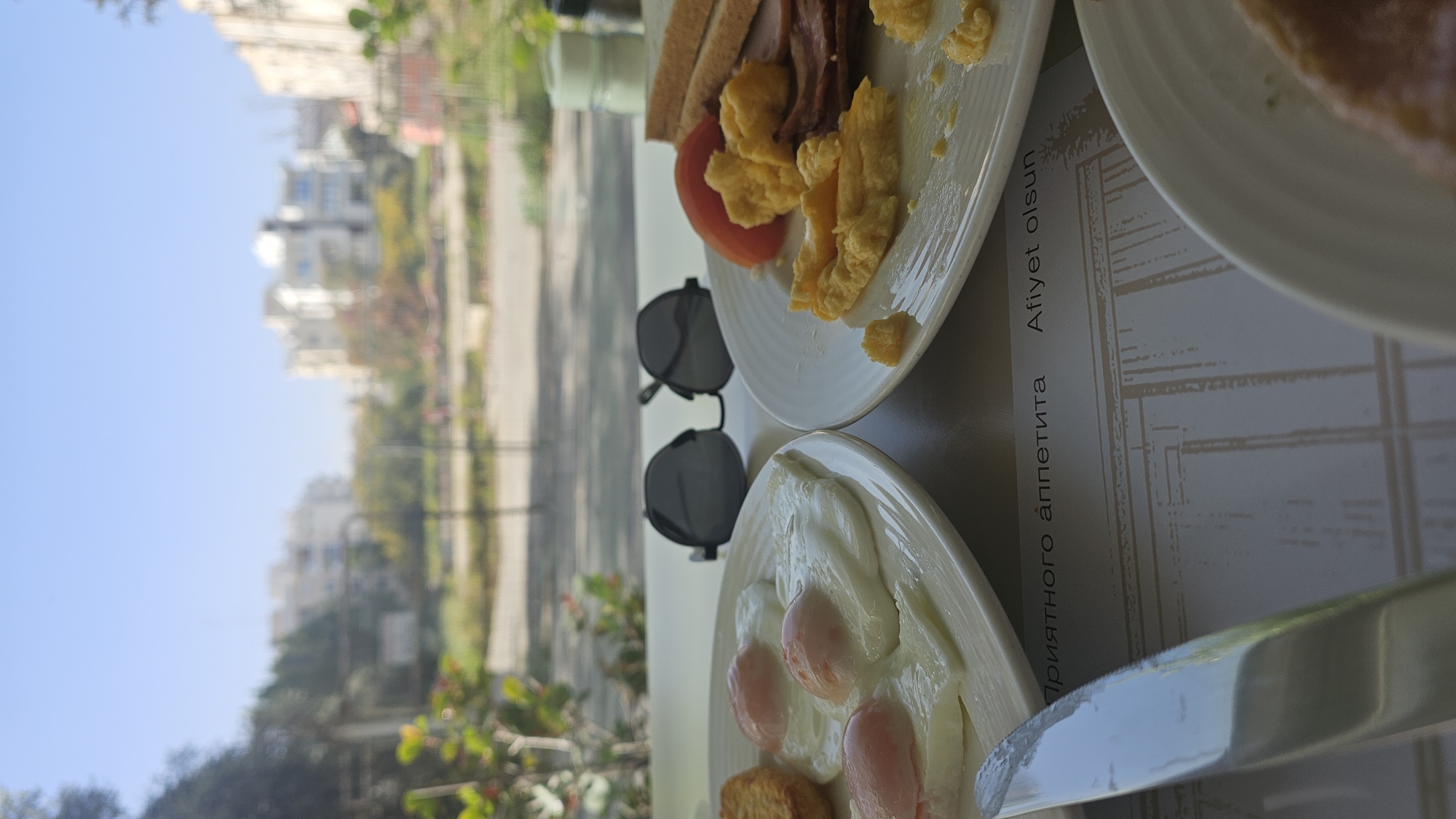 Morning breakfast documented in Nicosia, Cyprus