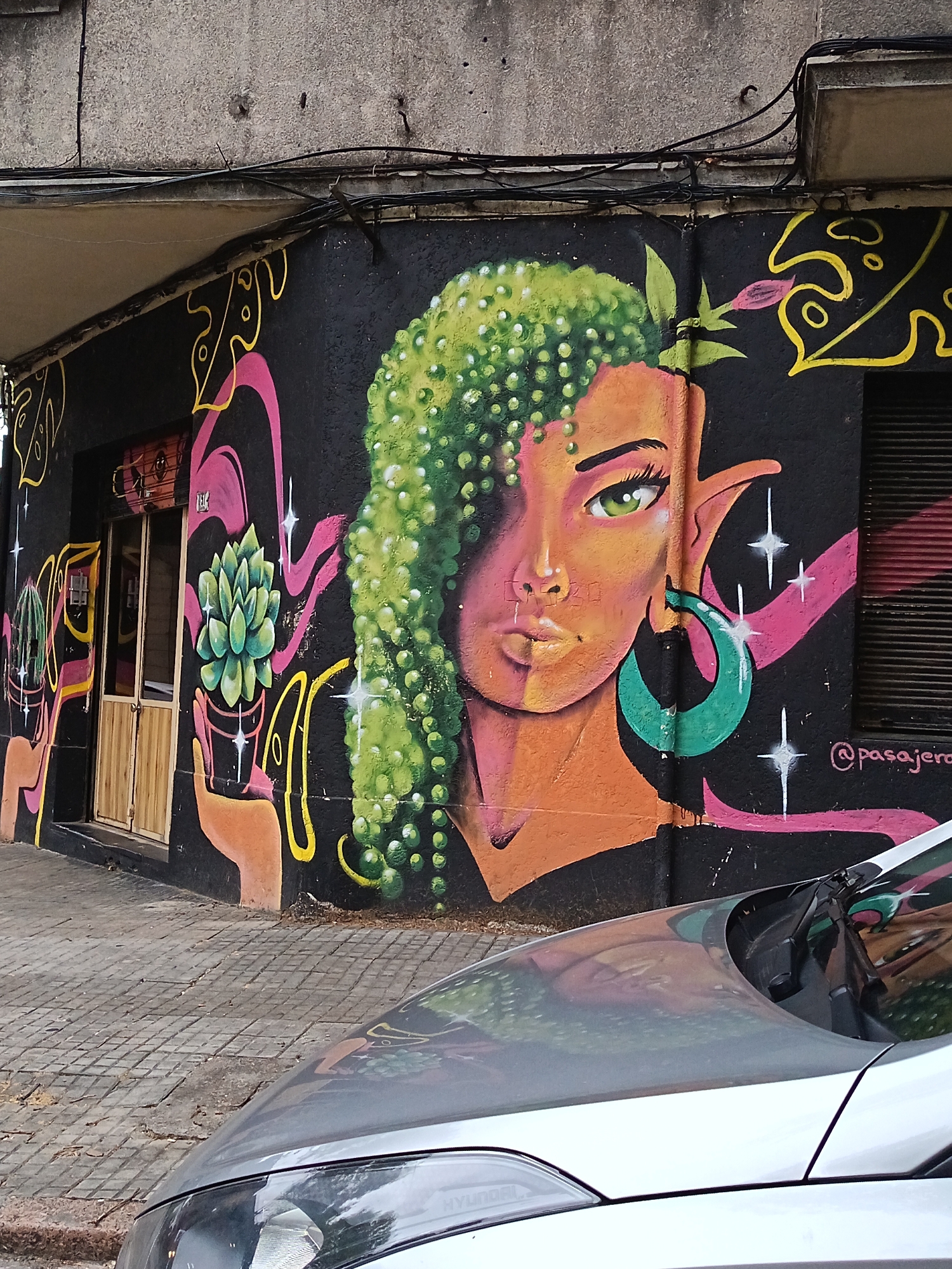 Elf-themed mural spotted on Montevideo corner building