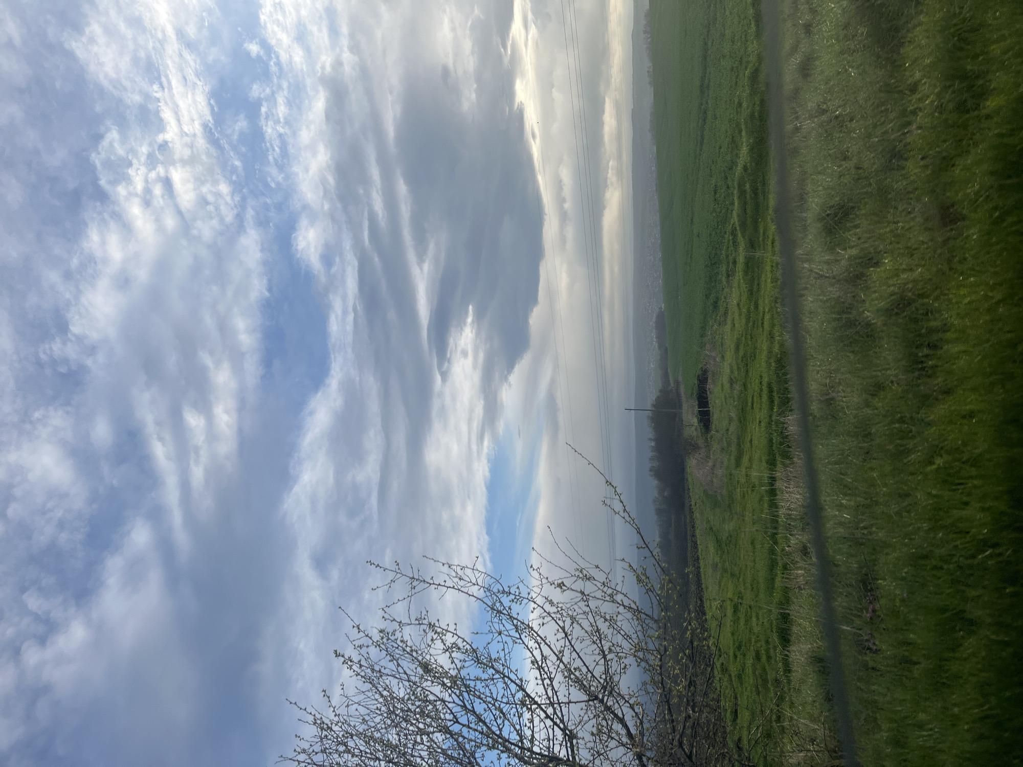 Spring landscape observed in Bulgarian countryside