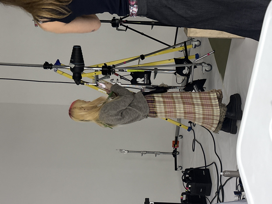 Fashion photo shoot session documented at Paris studio