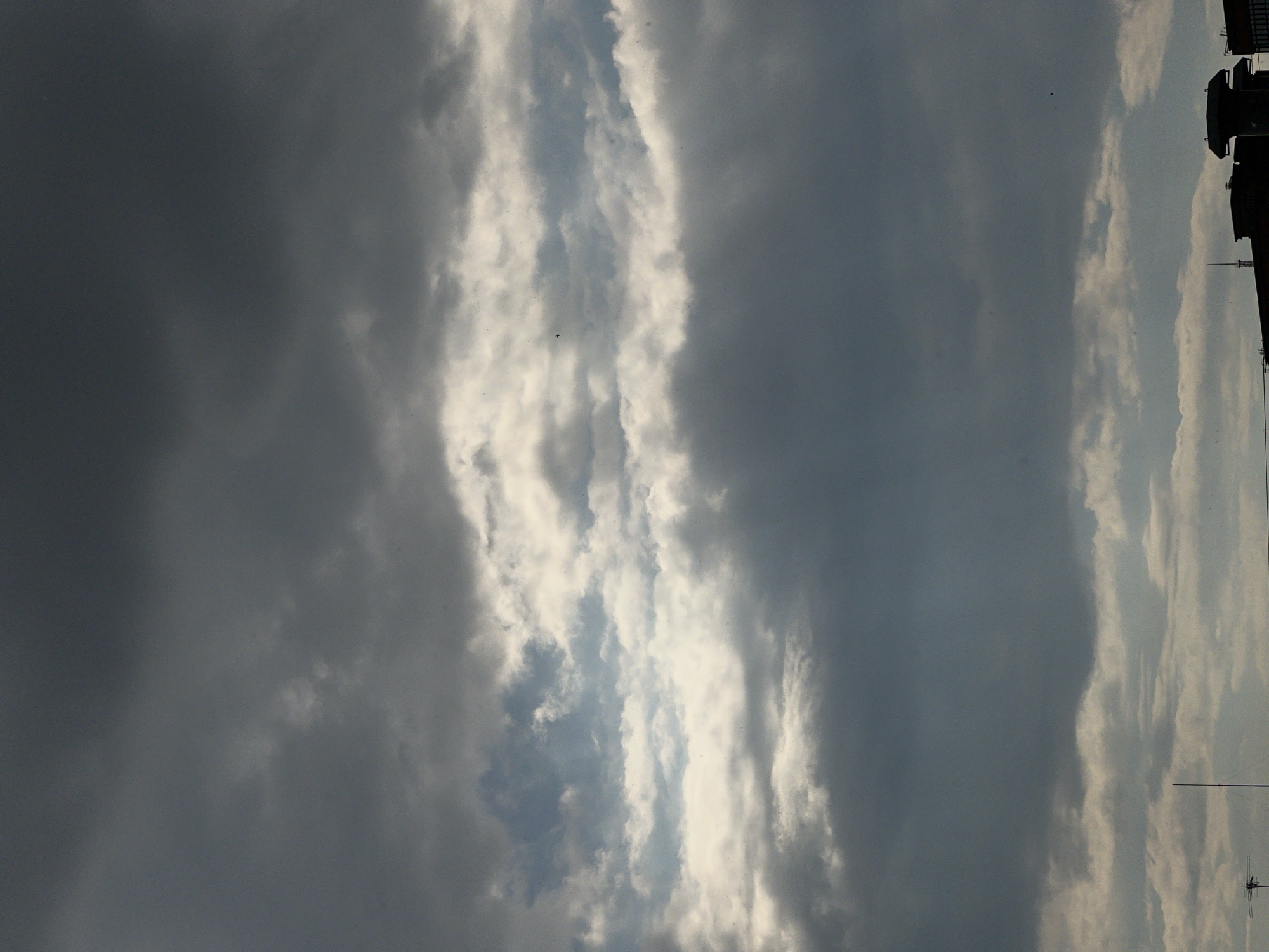 Overcast day observed from apartment buildings in Krasnodar, Russia