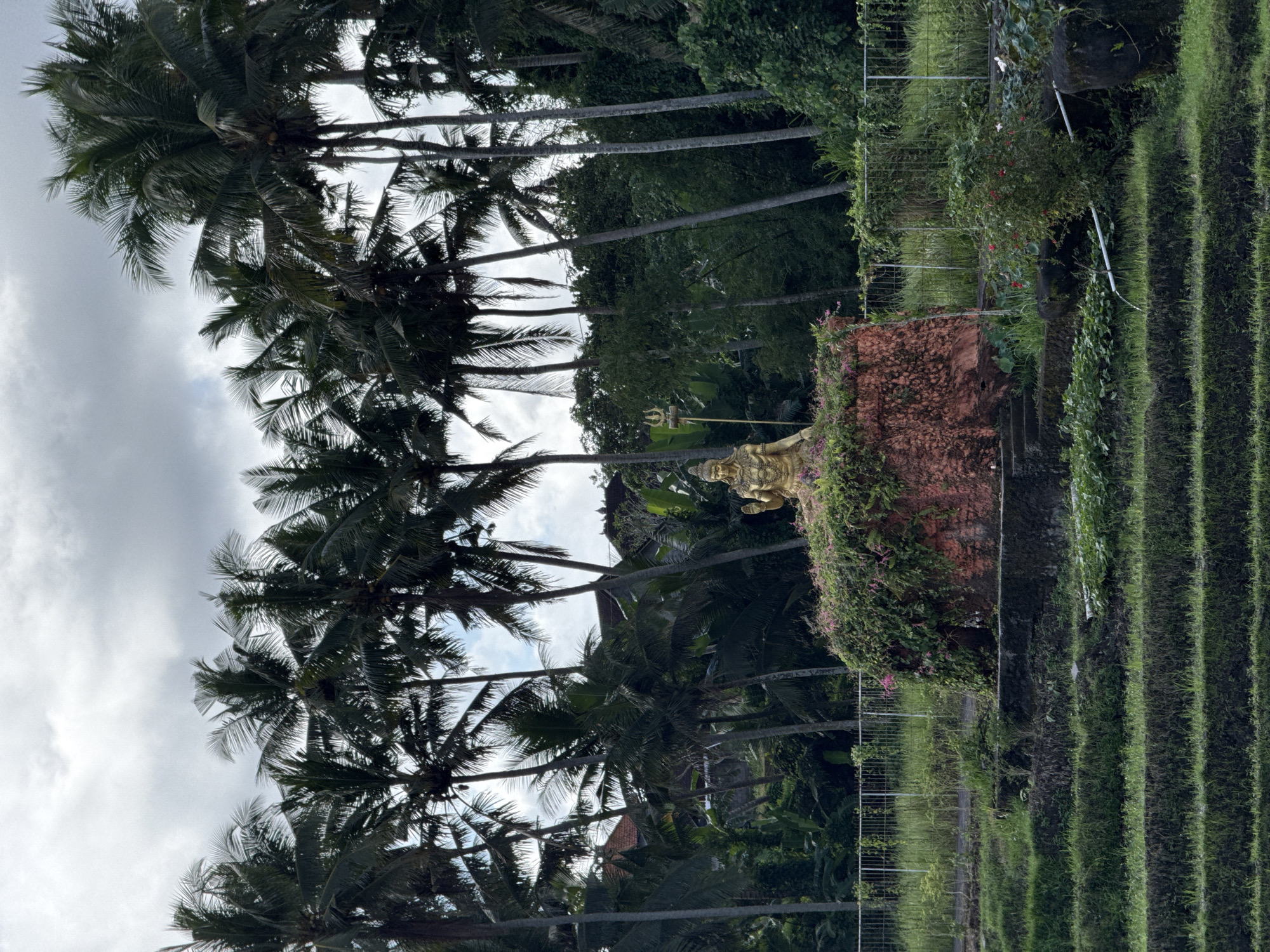 Late-night construction work continues in tropical Ubud District
