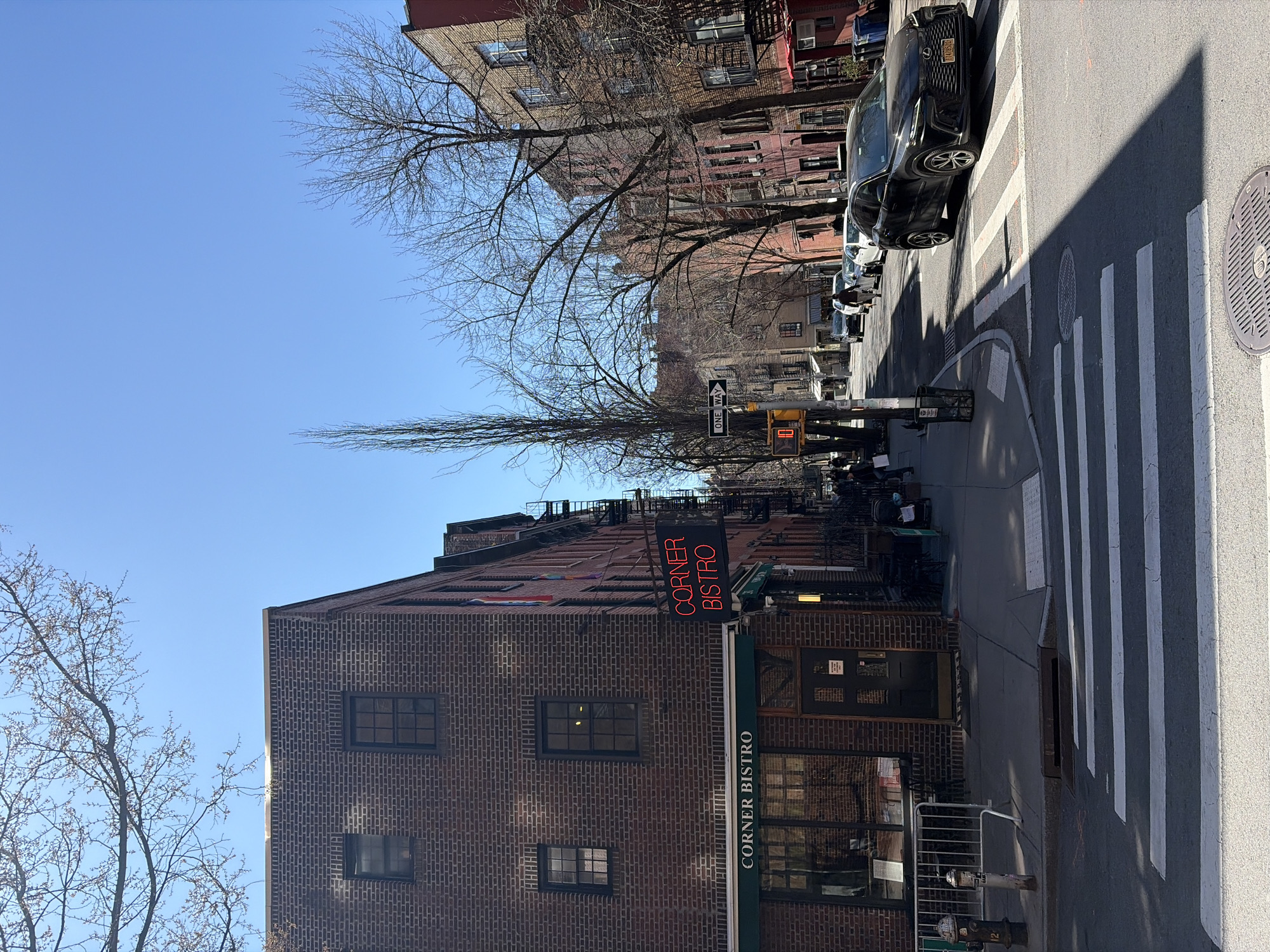 Corner Bistro restaurant spotted in NYC street scene