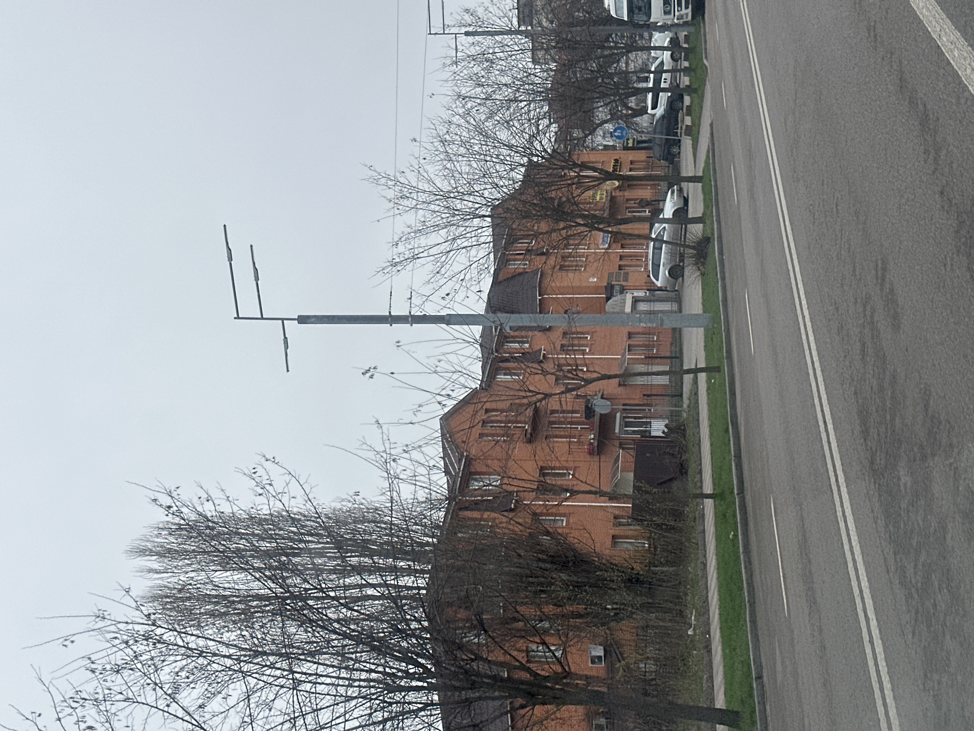 Early morning street scene documented in Kyiv, Ukraine