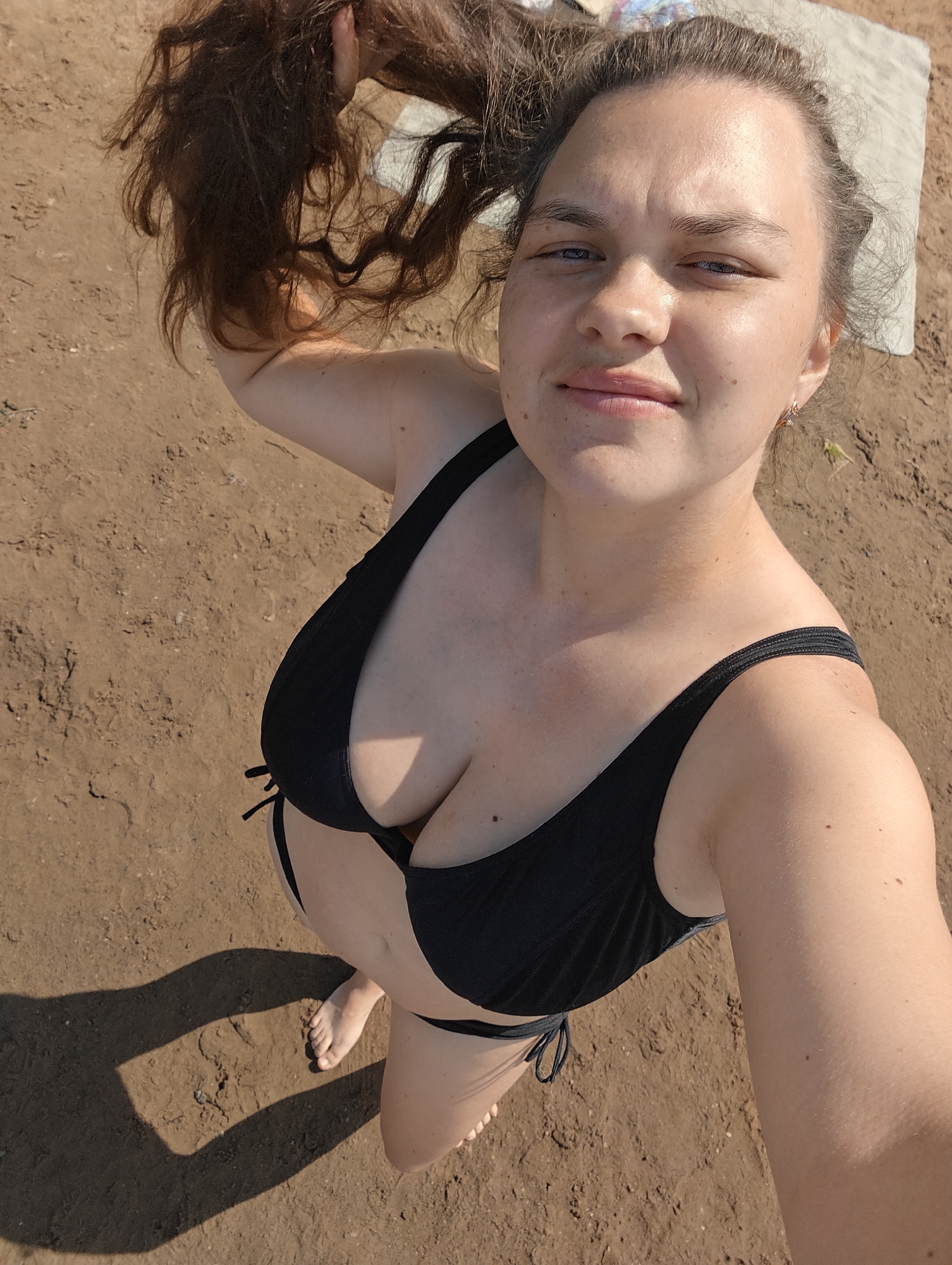 Summer beach day in Chaikovsky, Russia